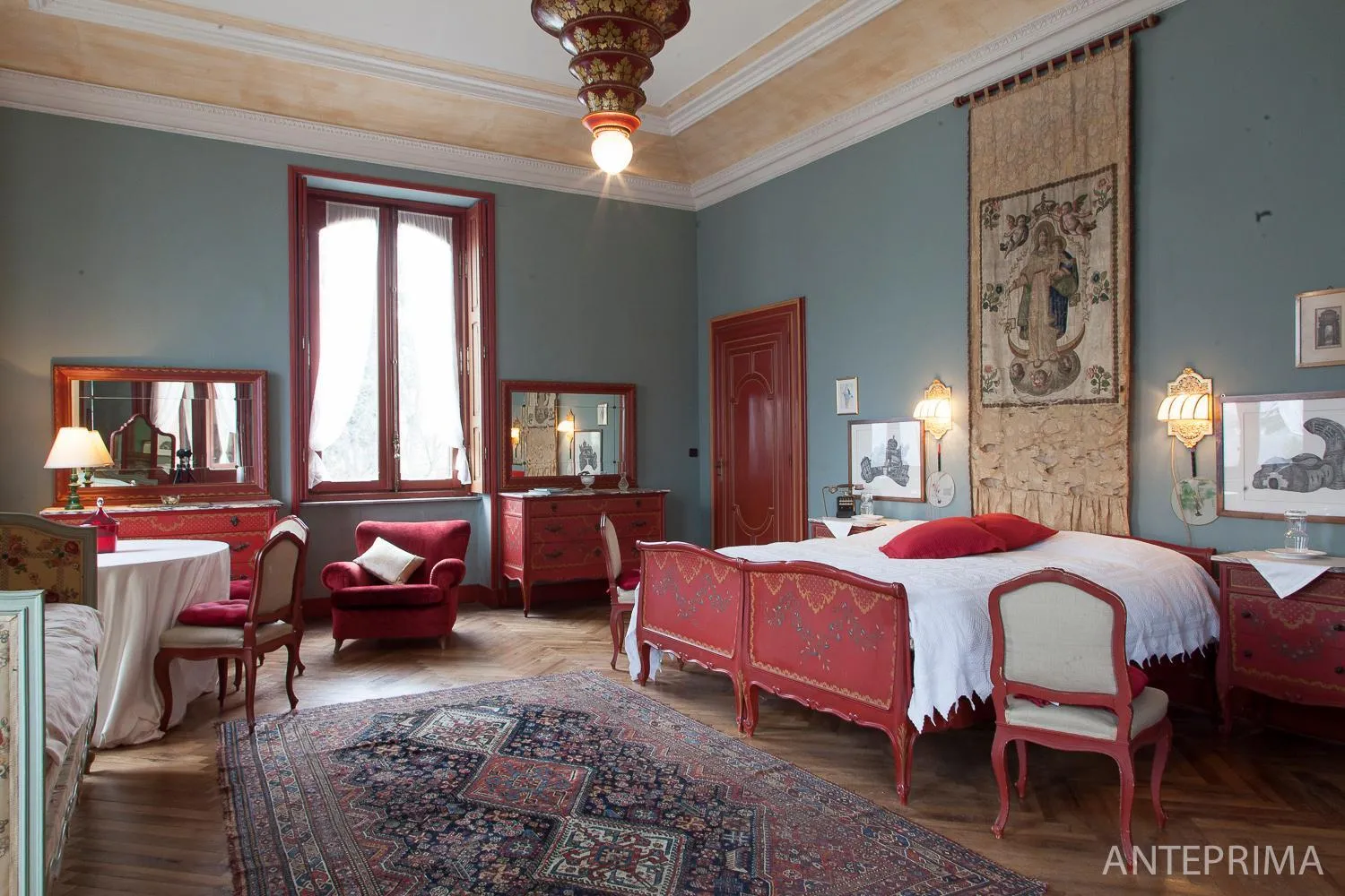 Bathroom, Bed in B&B Villa Cernigliaro Dimora Storica