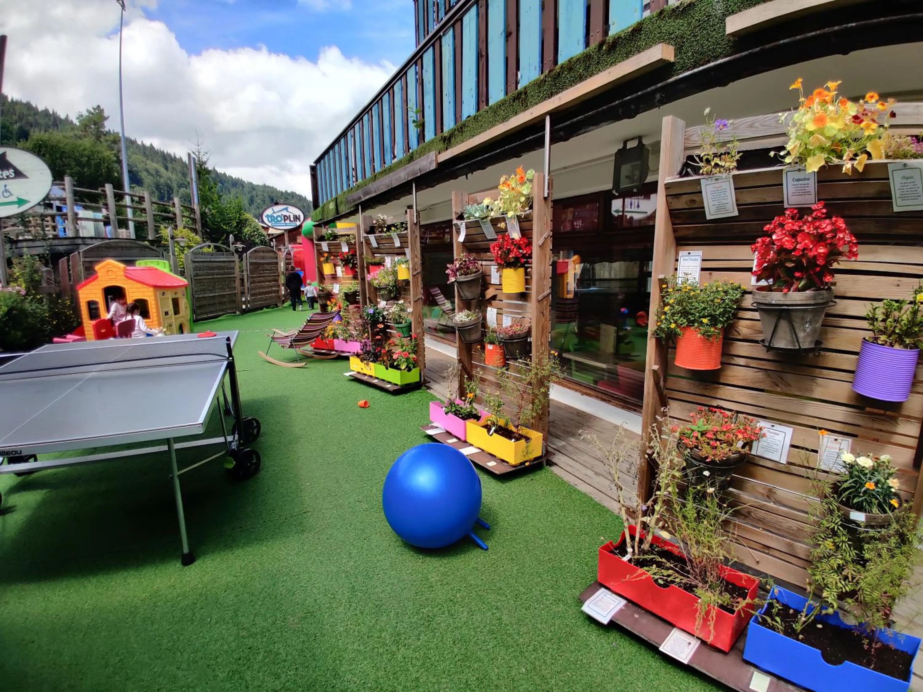 Children play ground in Hotel Le Tremplin