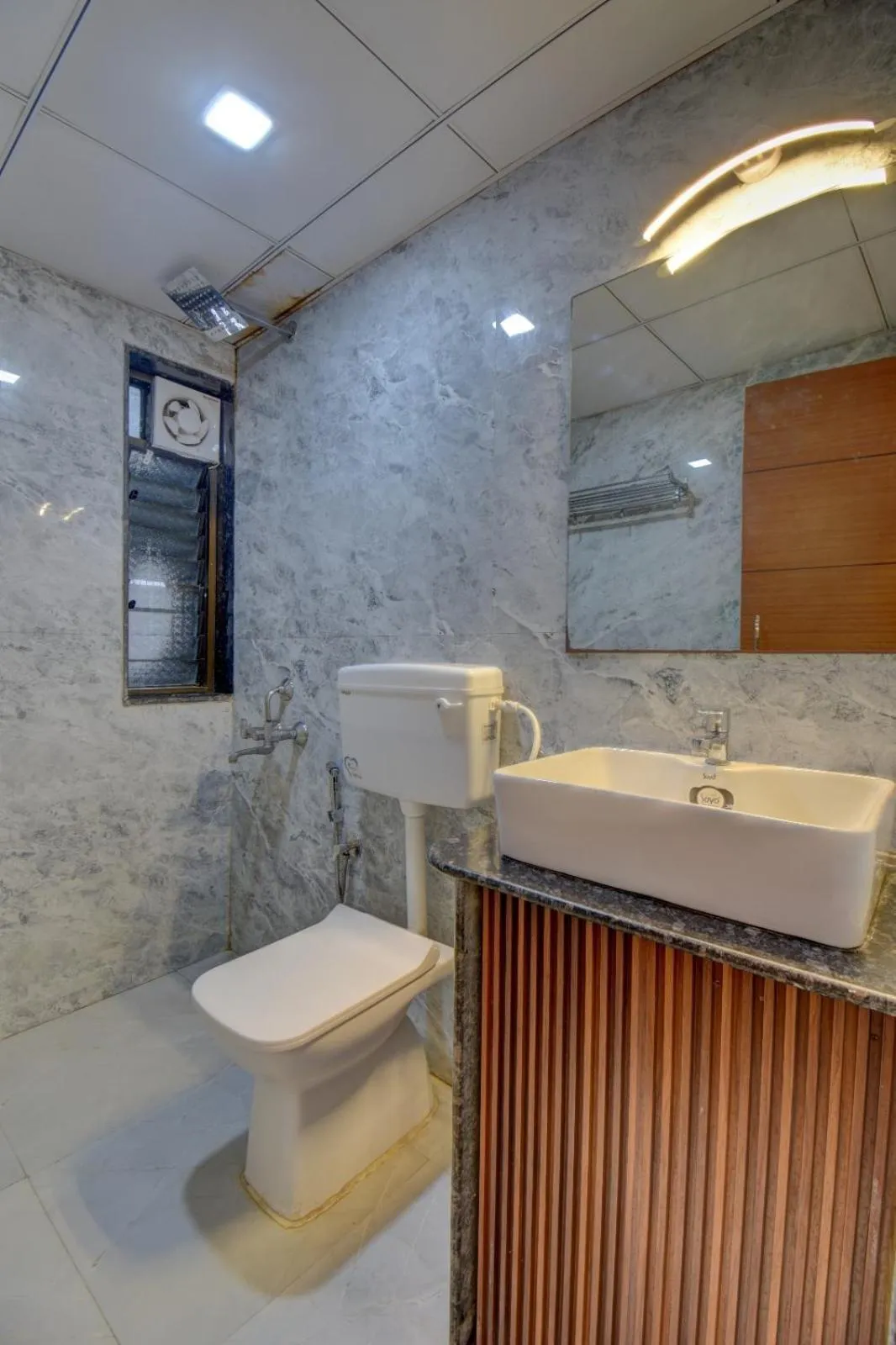 Bathroom in Hotel Saideep Villas, Shirdi