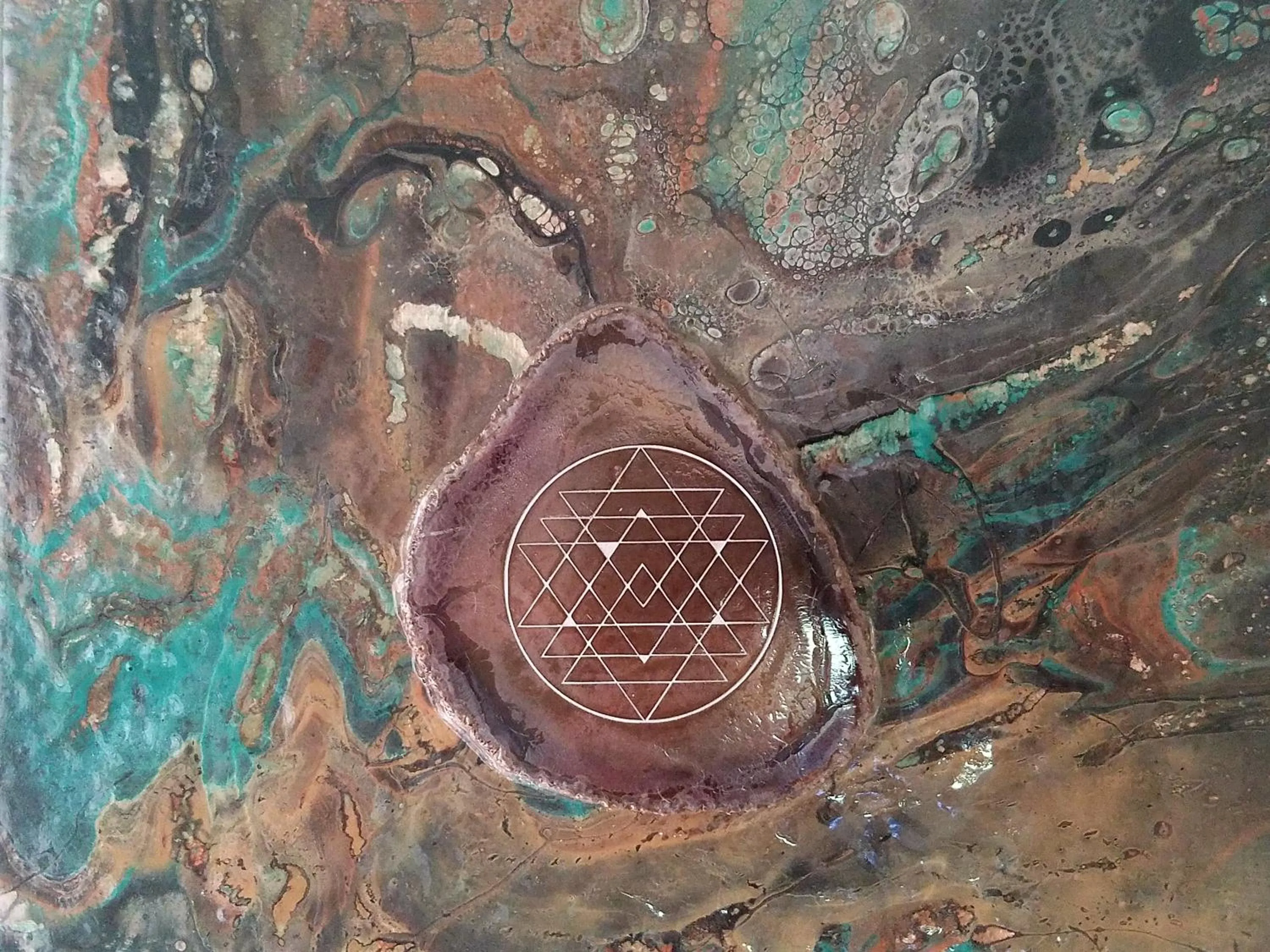 Decorative detail in Sacred Mtn River Suites