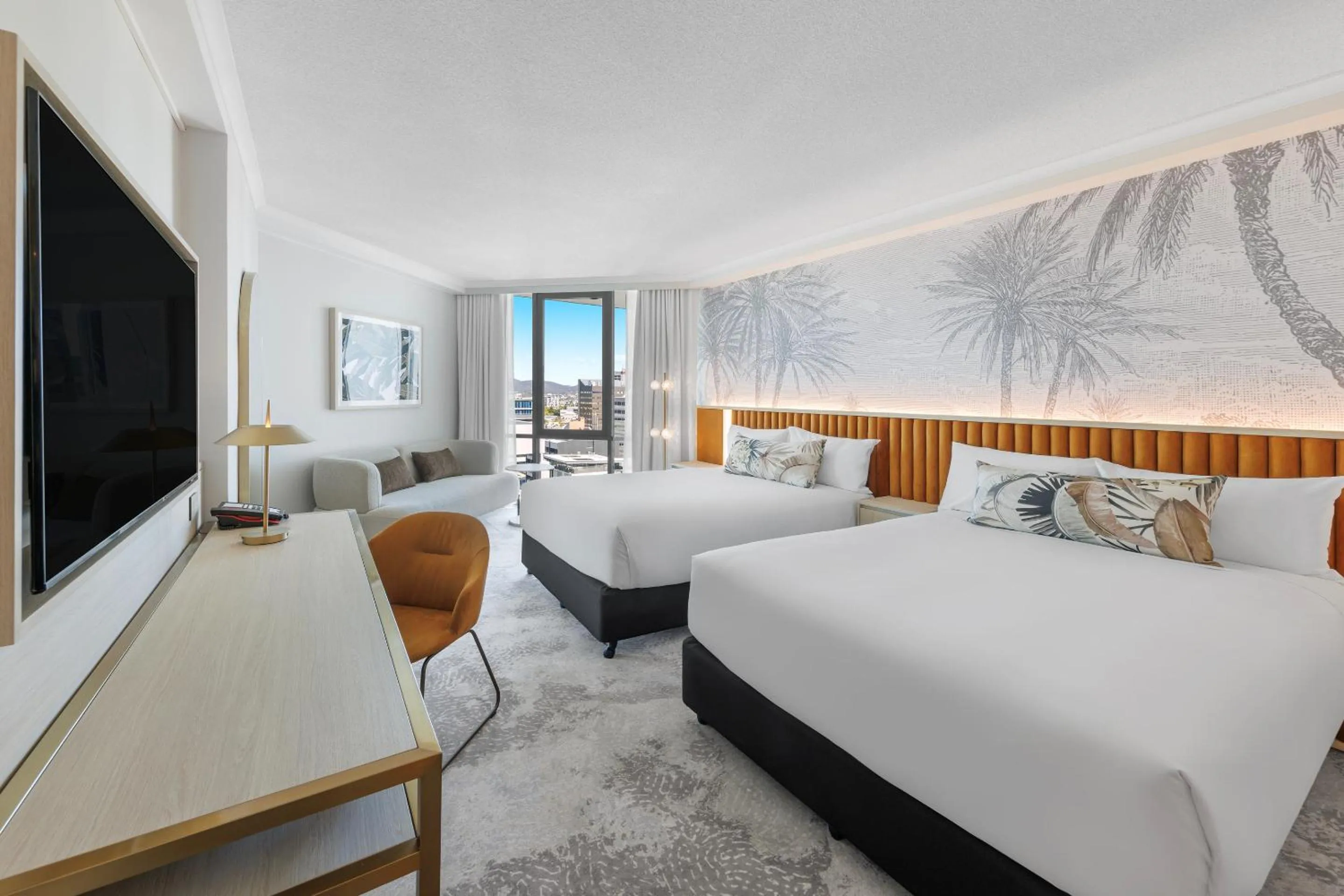 Bedroom, Bed in Amora Hotel Brisbane