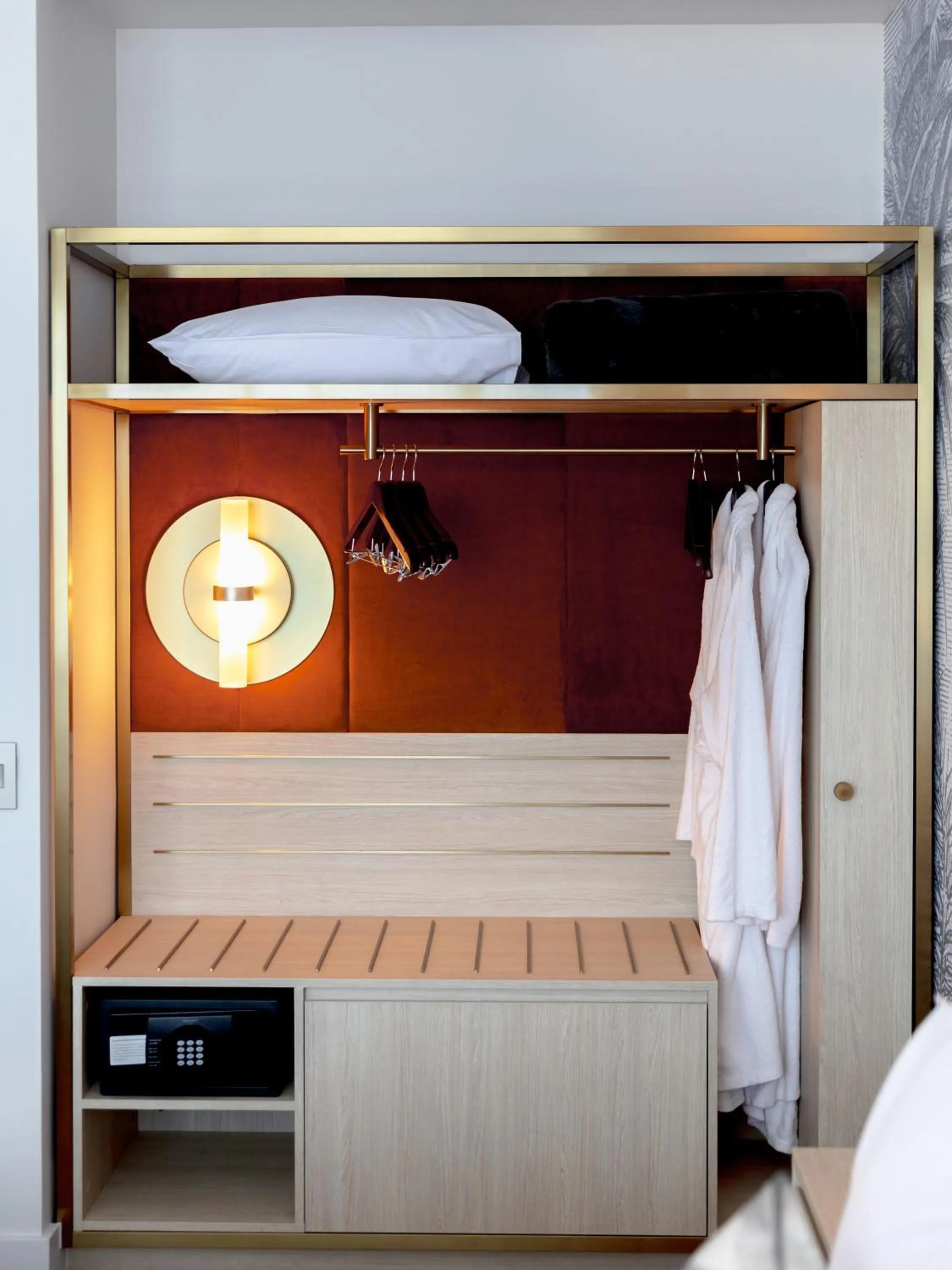 wardrobe, Bed in Amora Hotel Brisbane