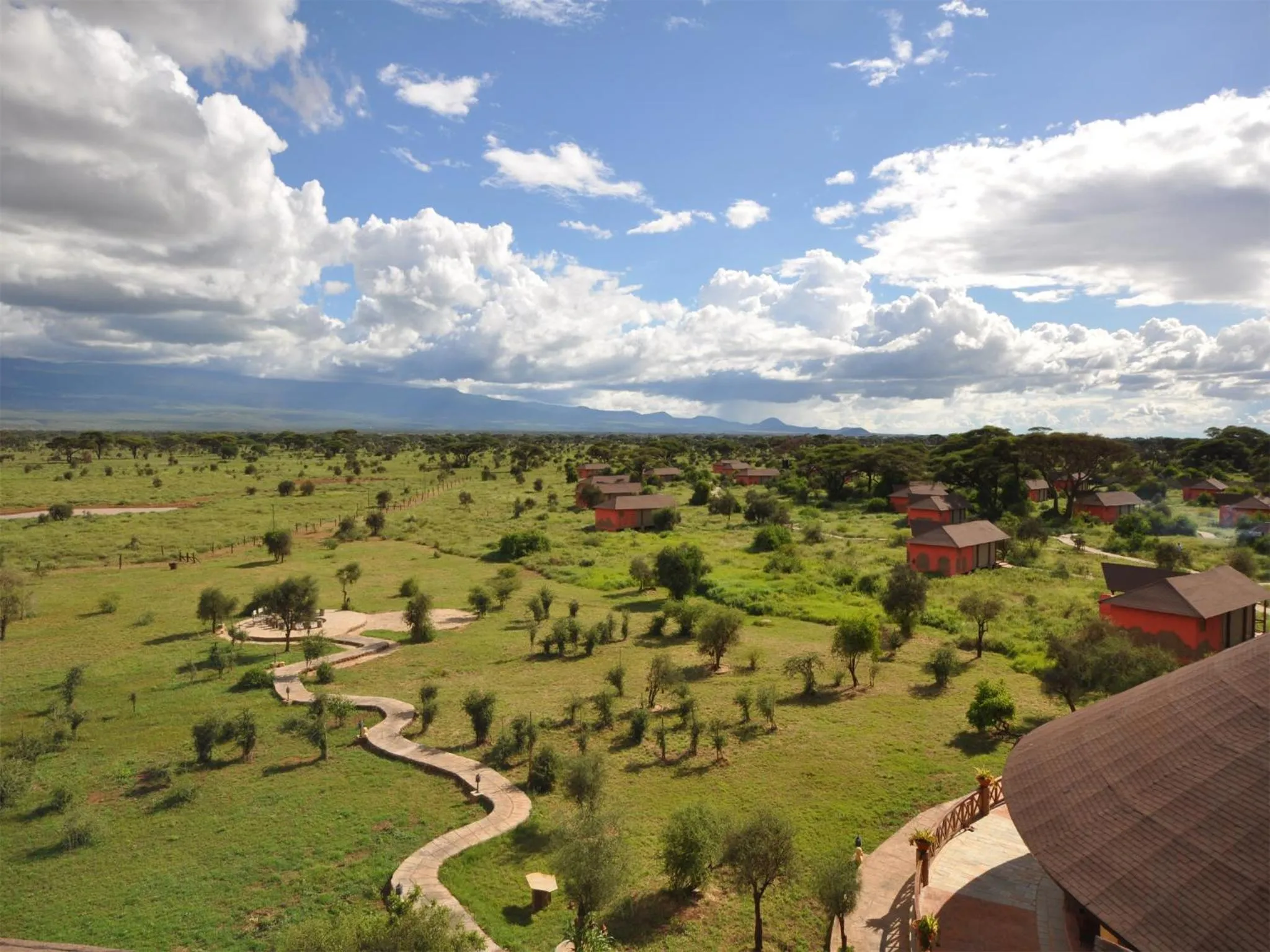 Bird's eye view in Kilima Safari Camp