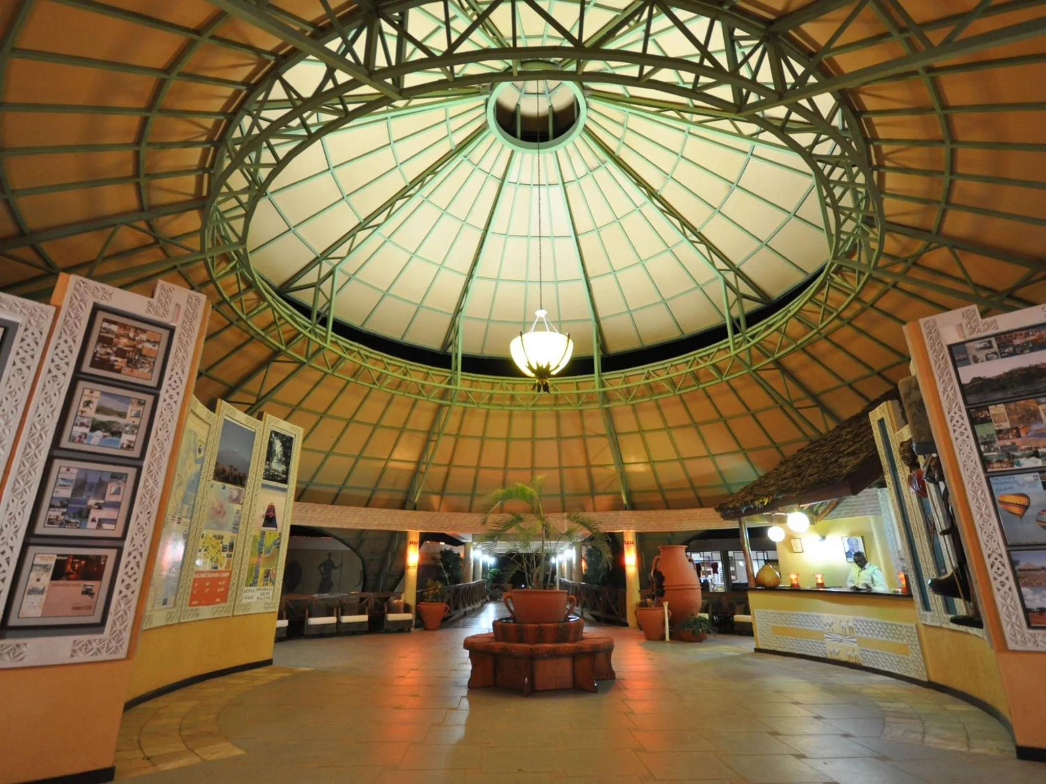 Communal lounge/ TV room in Kilima Safari Camp