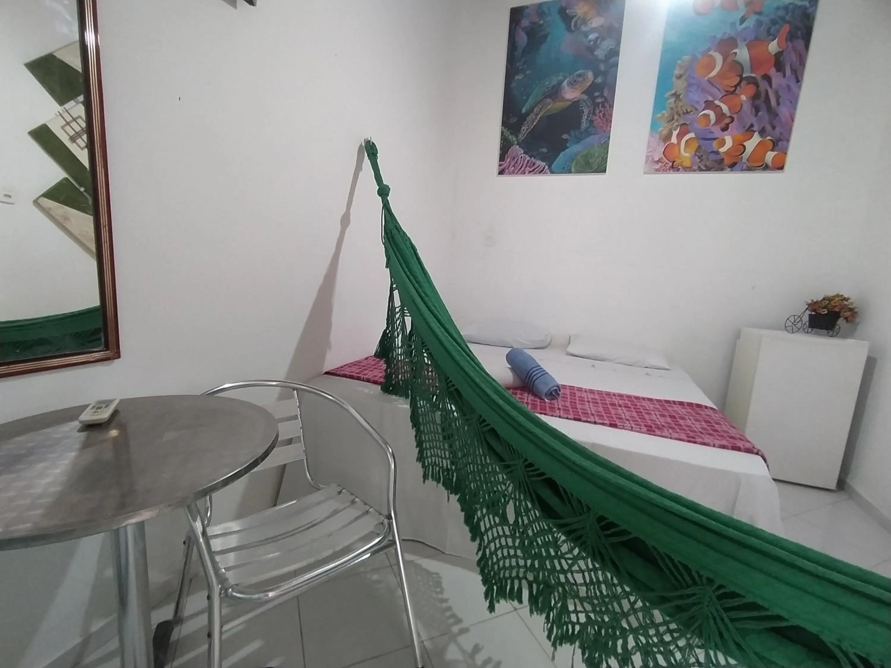 Bed in Pousada Luzena