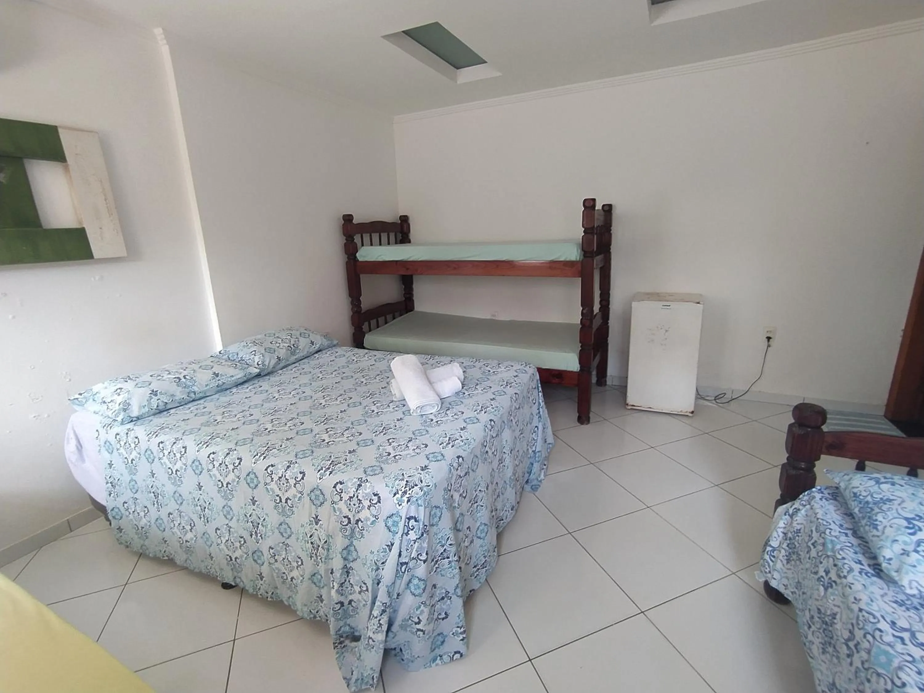 Bed in Pousada Luzena