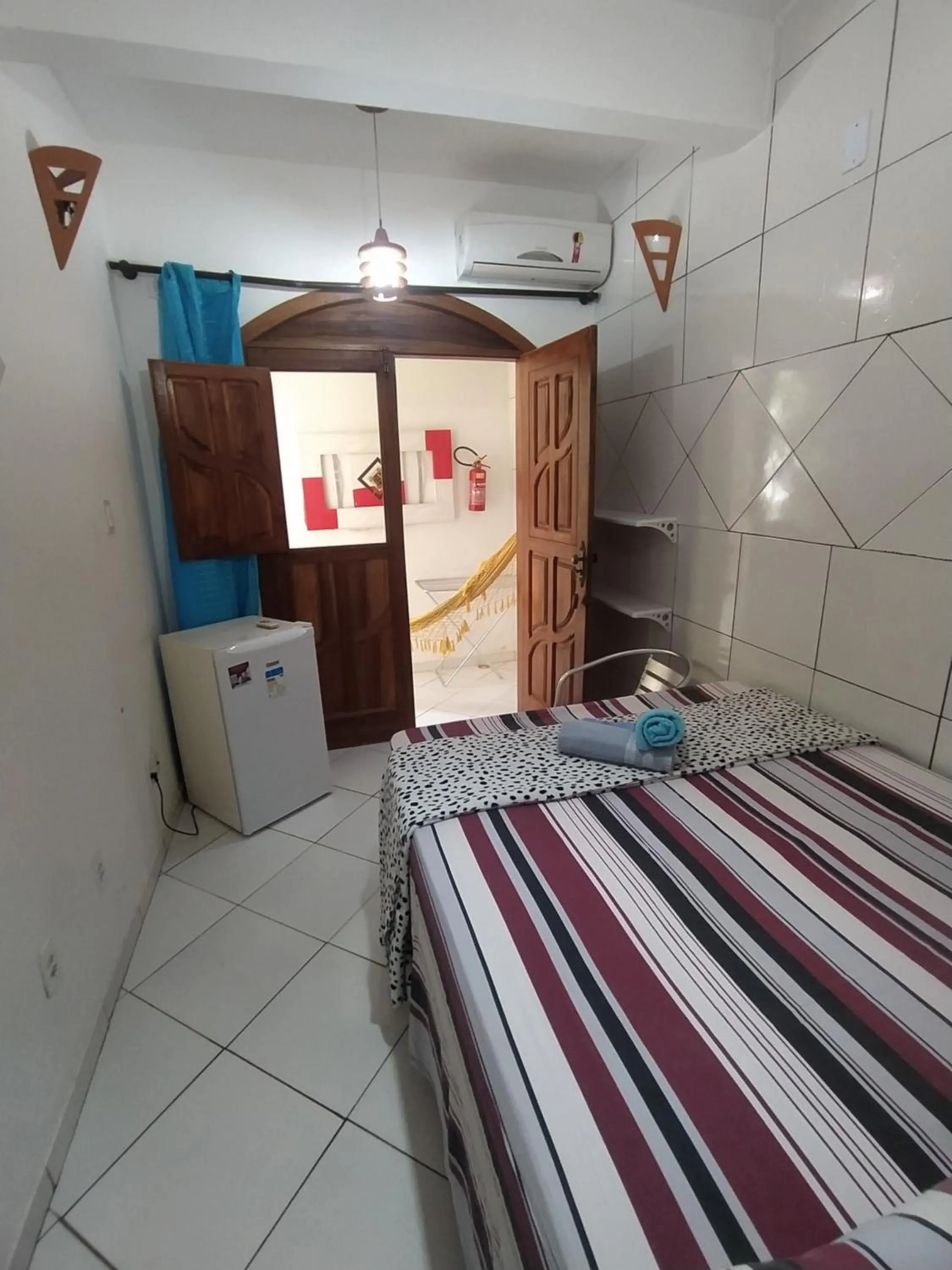 Bed in Pousada Luzena