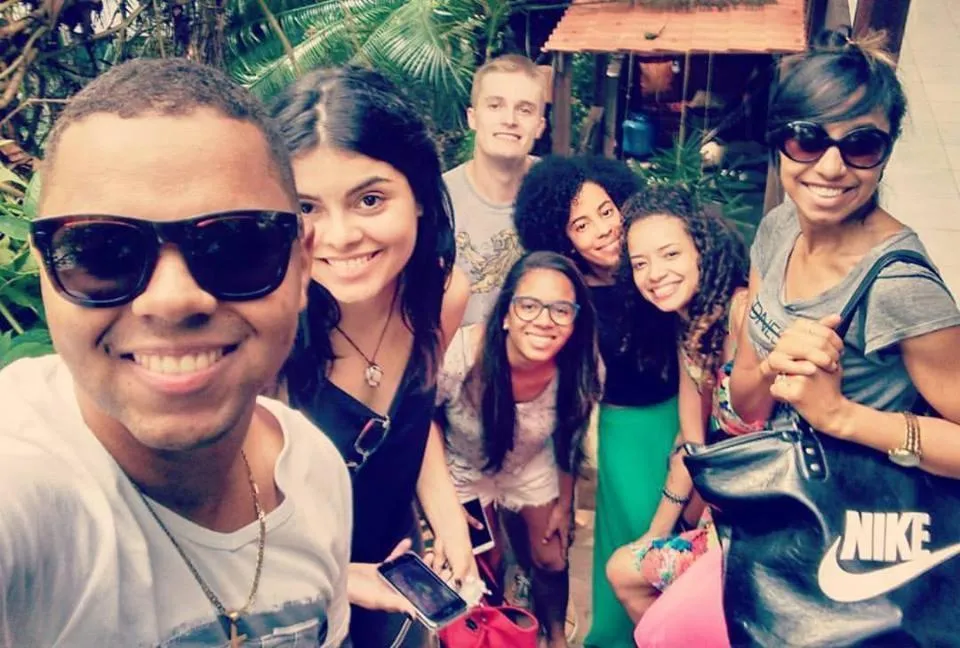 group of guests in Pousada Luzena
