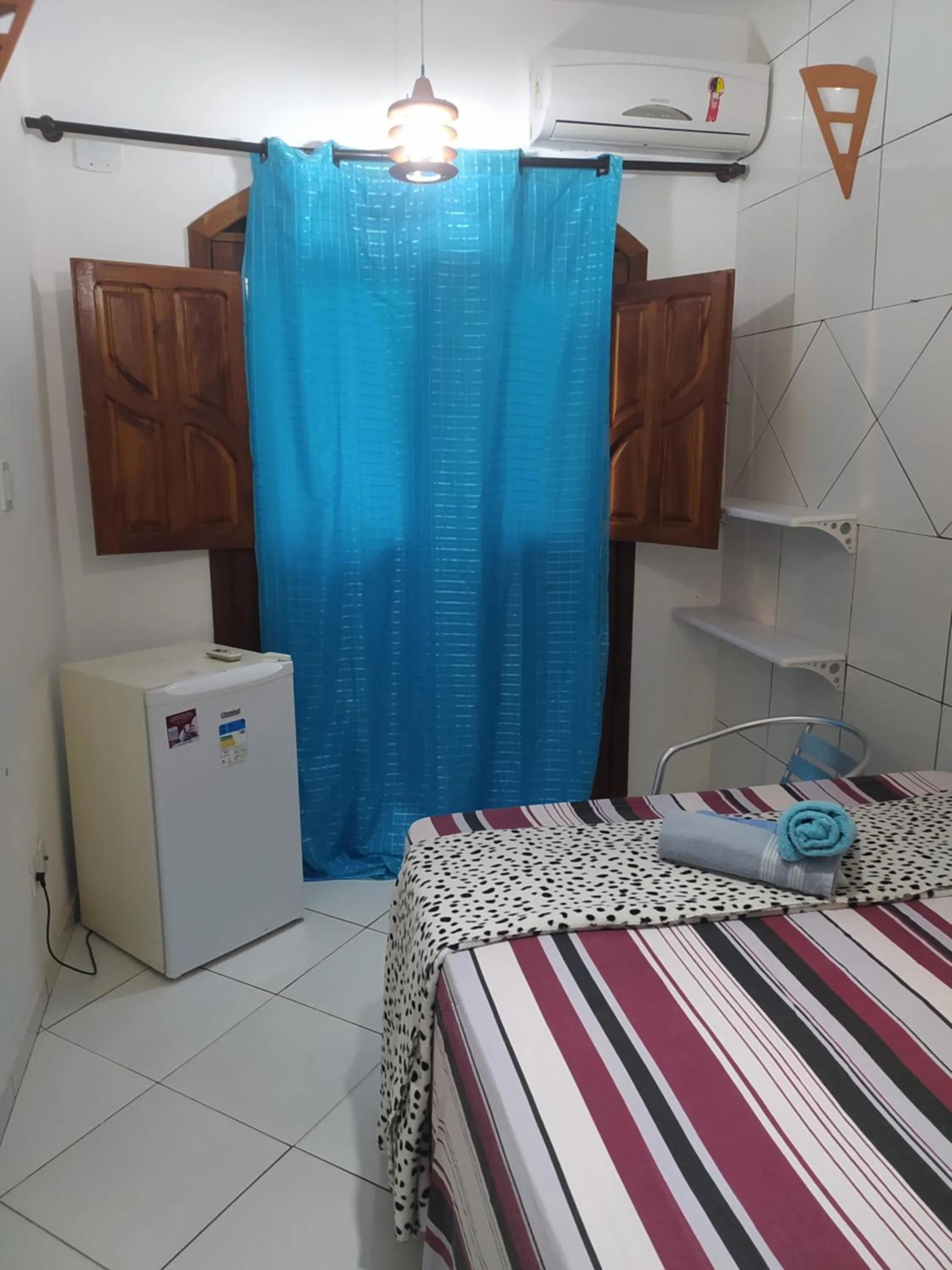 Bed in Pousada Luzena