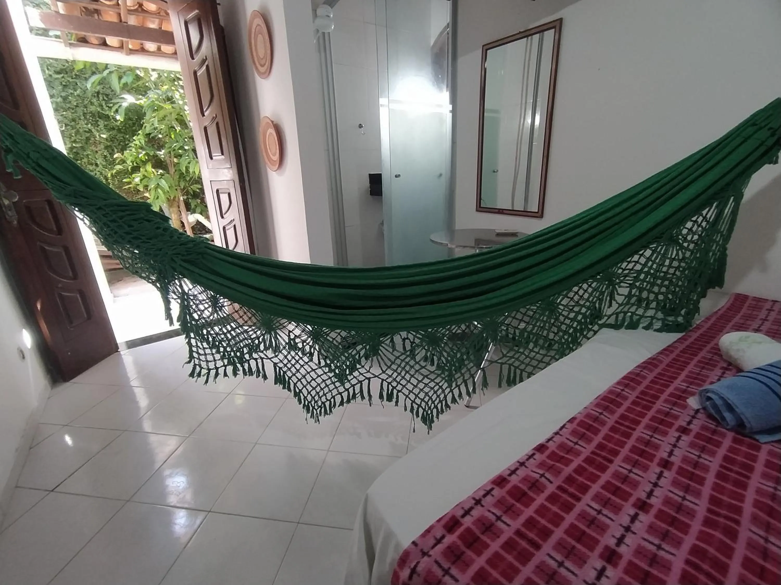 Bed in Pousada Luzena