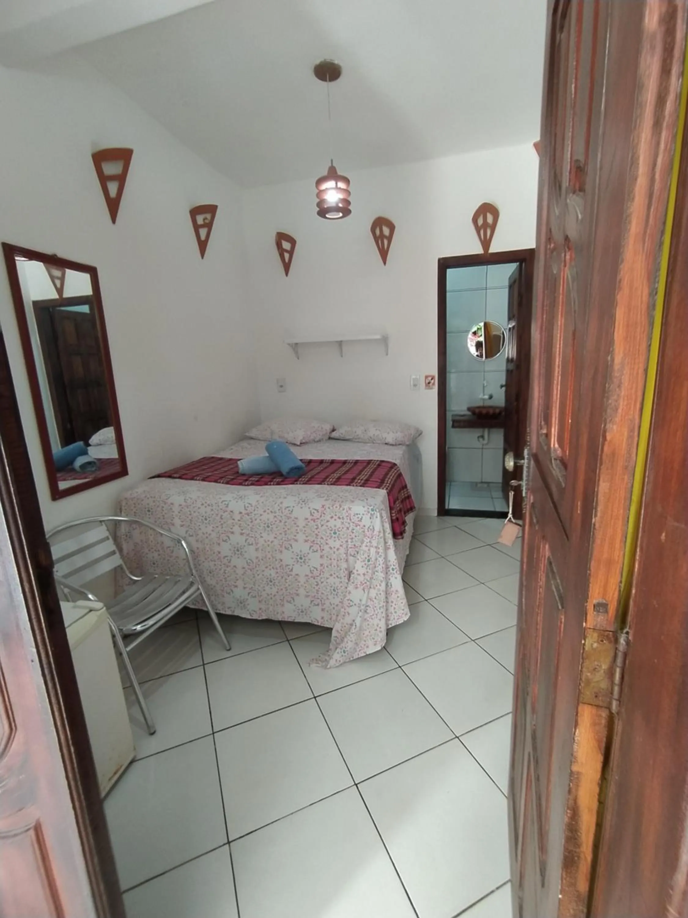 Bed in Pousada Luzena