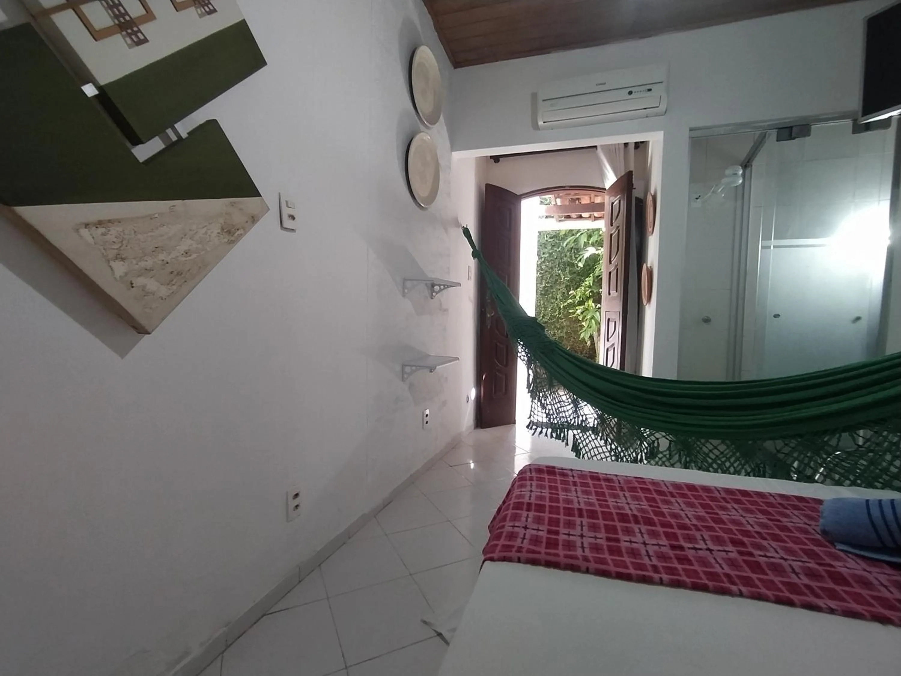 Bed in Pousada Luzena