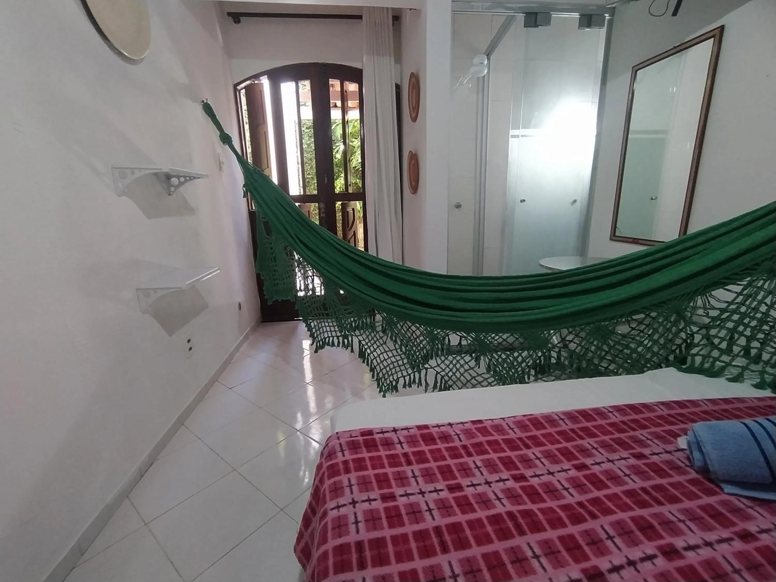 Bed in Pousada Luzena