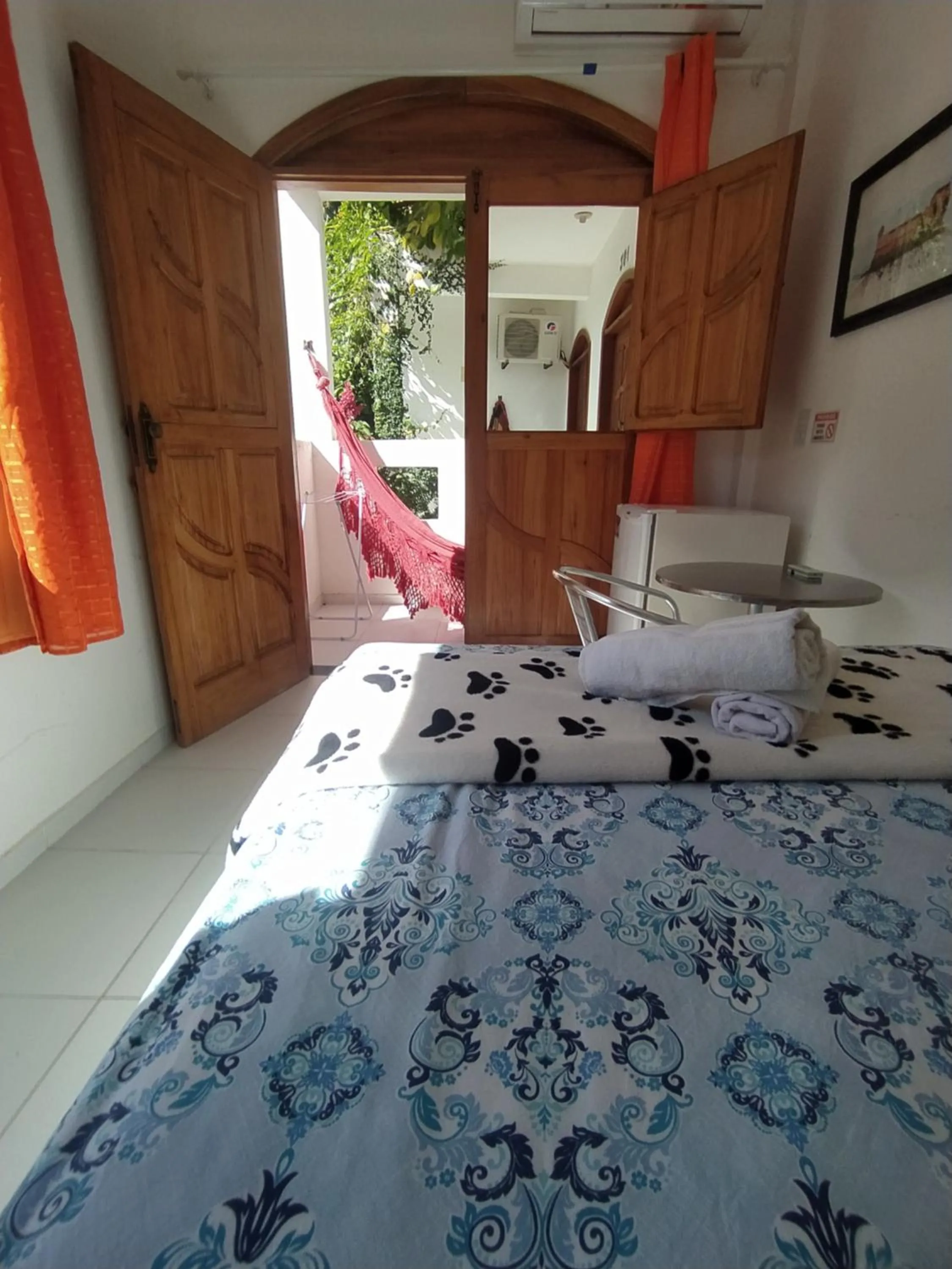 Bed in Pousada Luzena