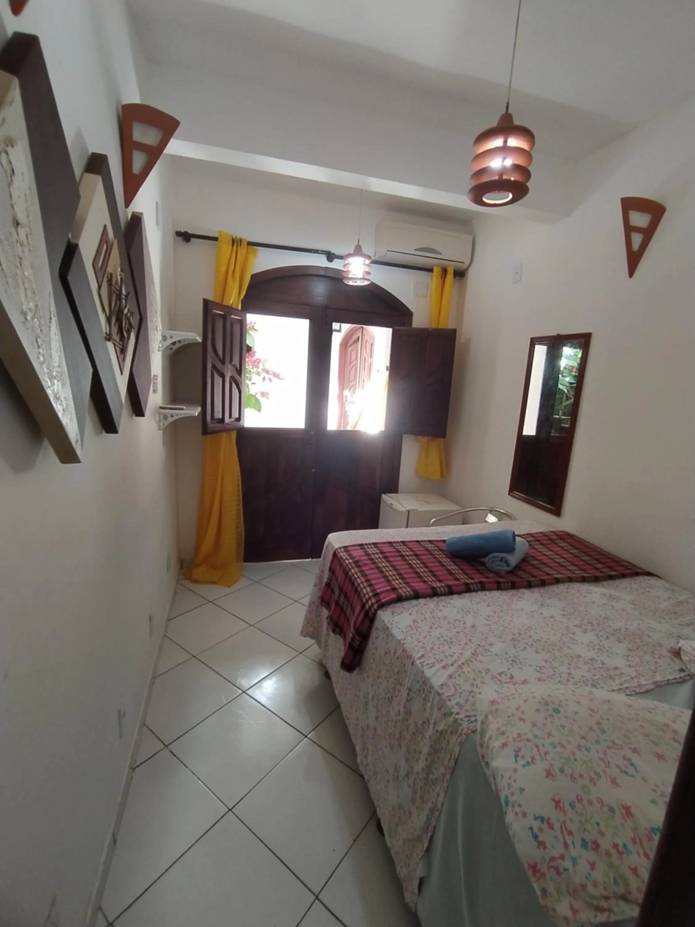 Bed in Pousada Luzena