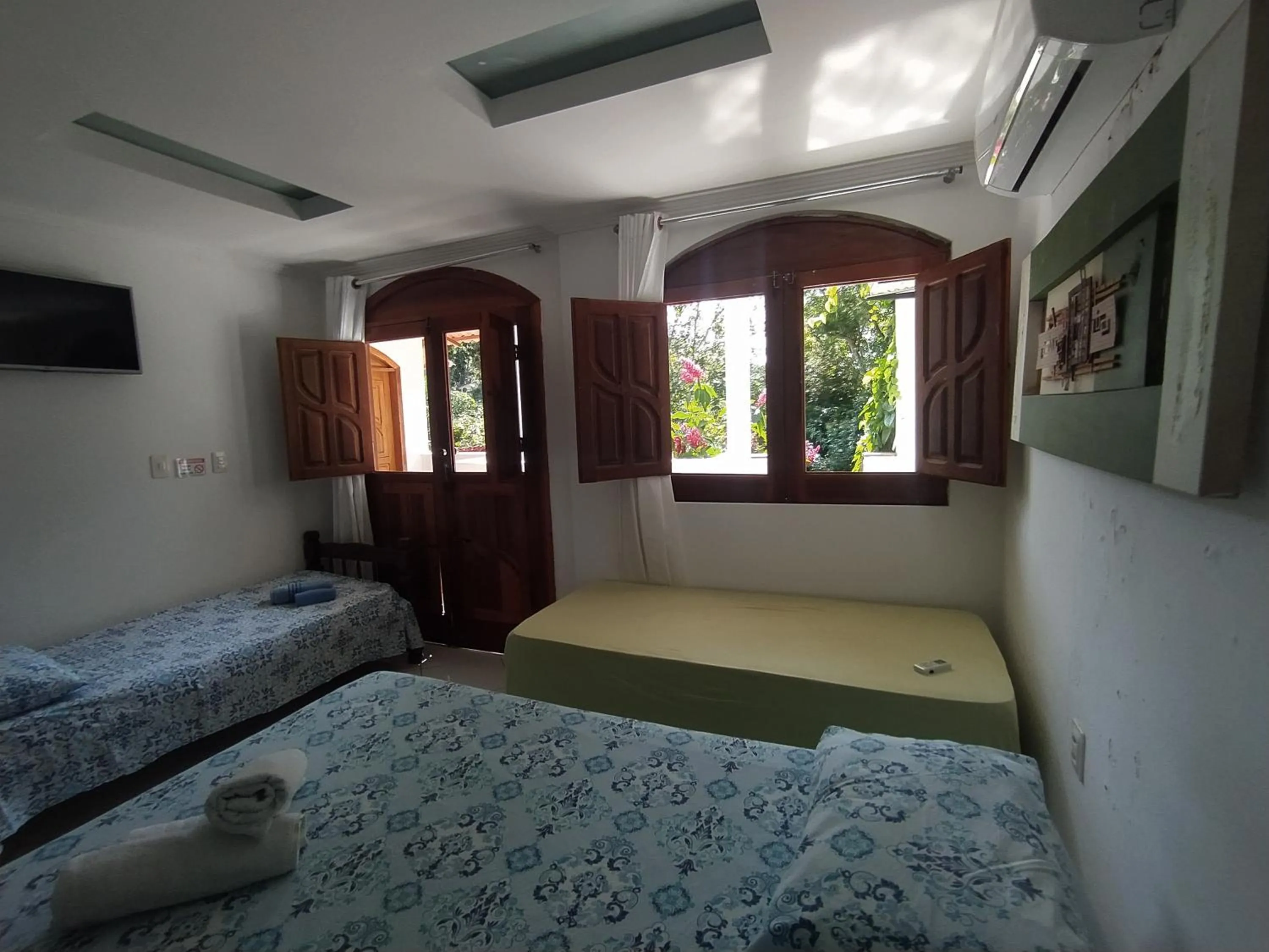 Bed in Pousada Luzena