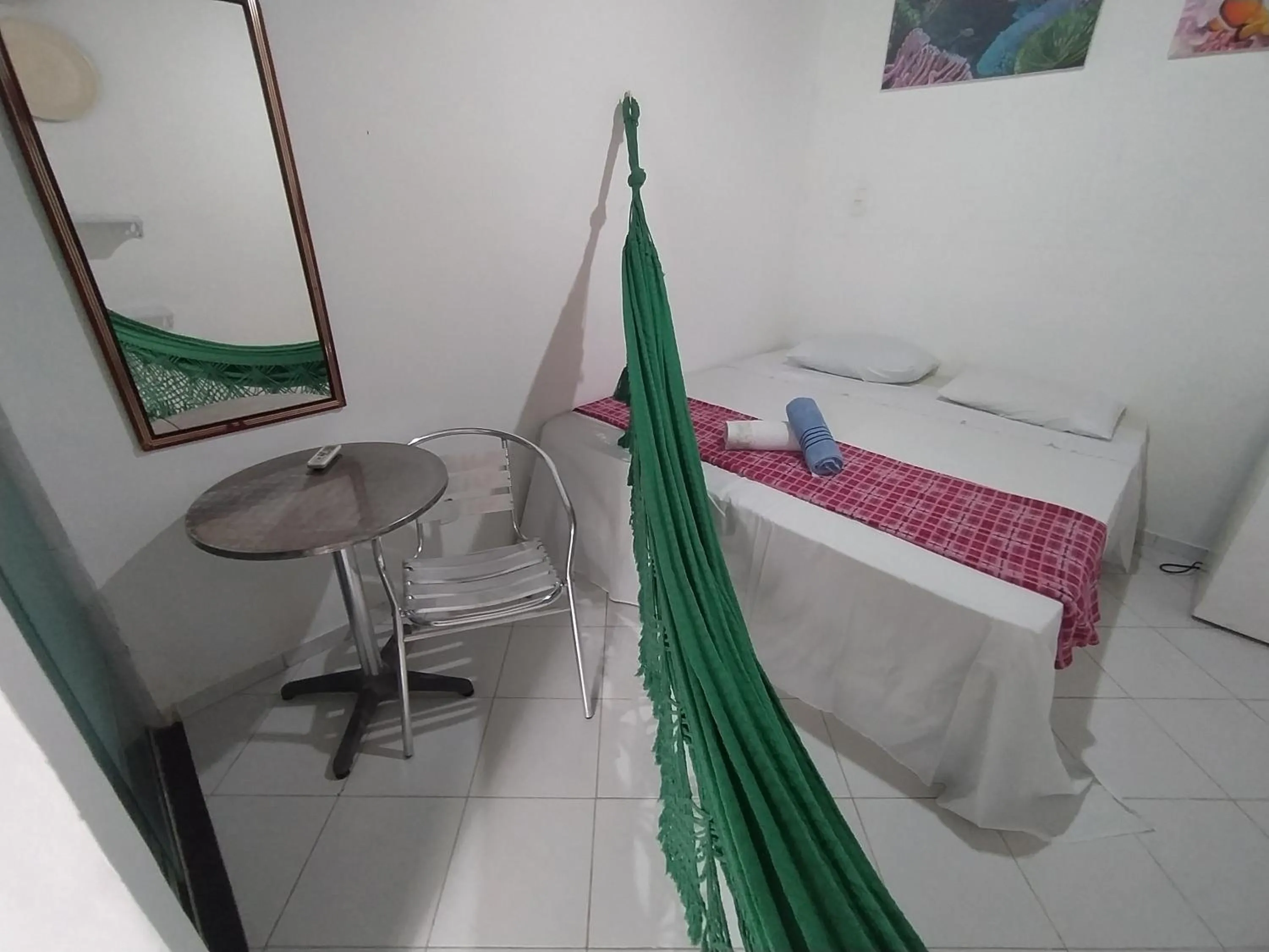 Bed in Pousada Luzena