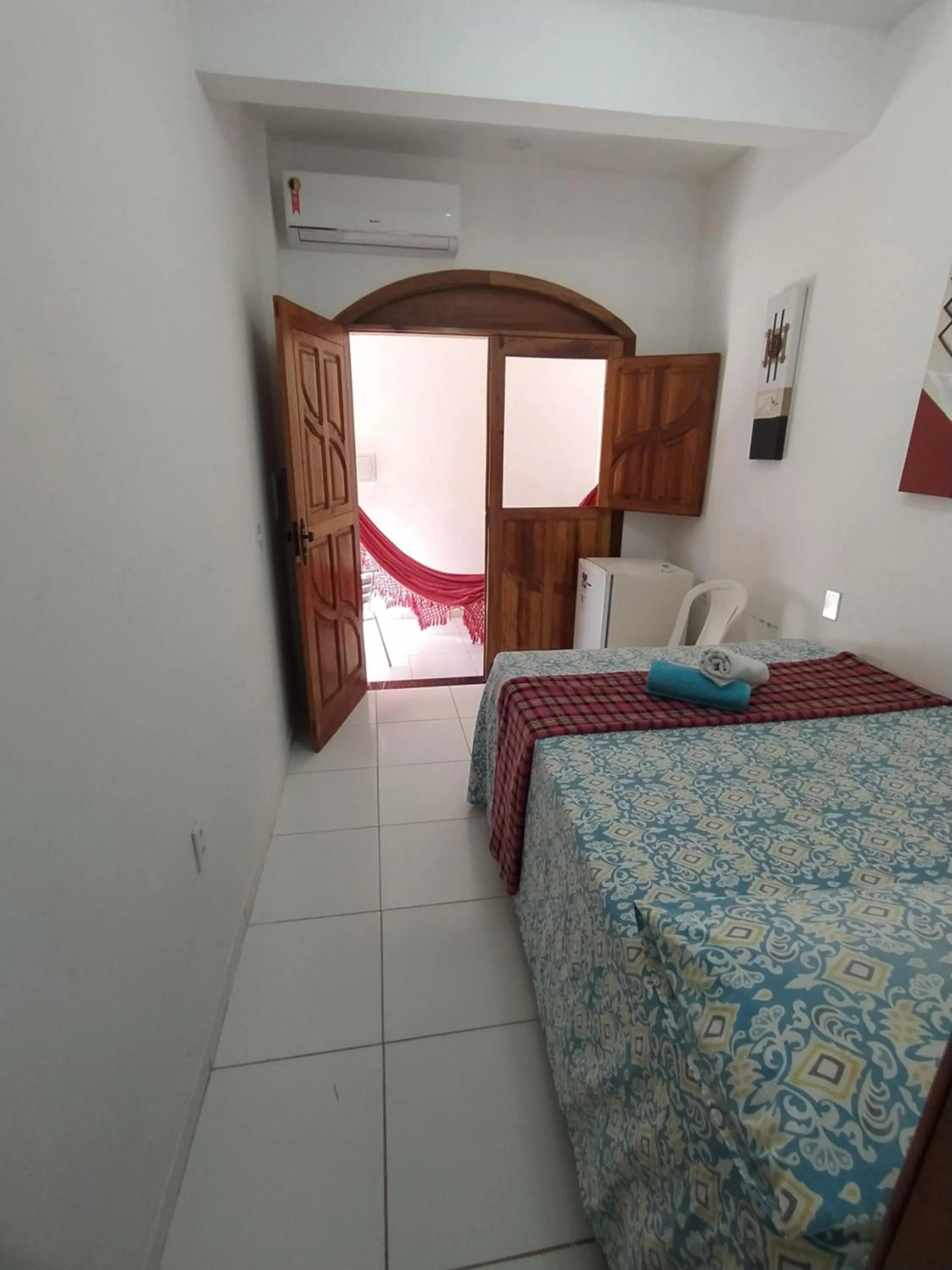 Bed in Pousada Luzena