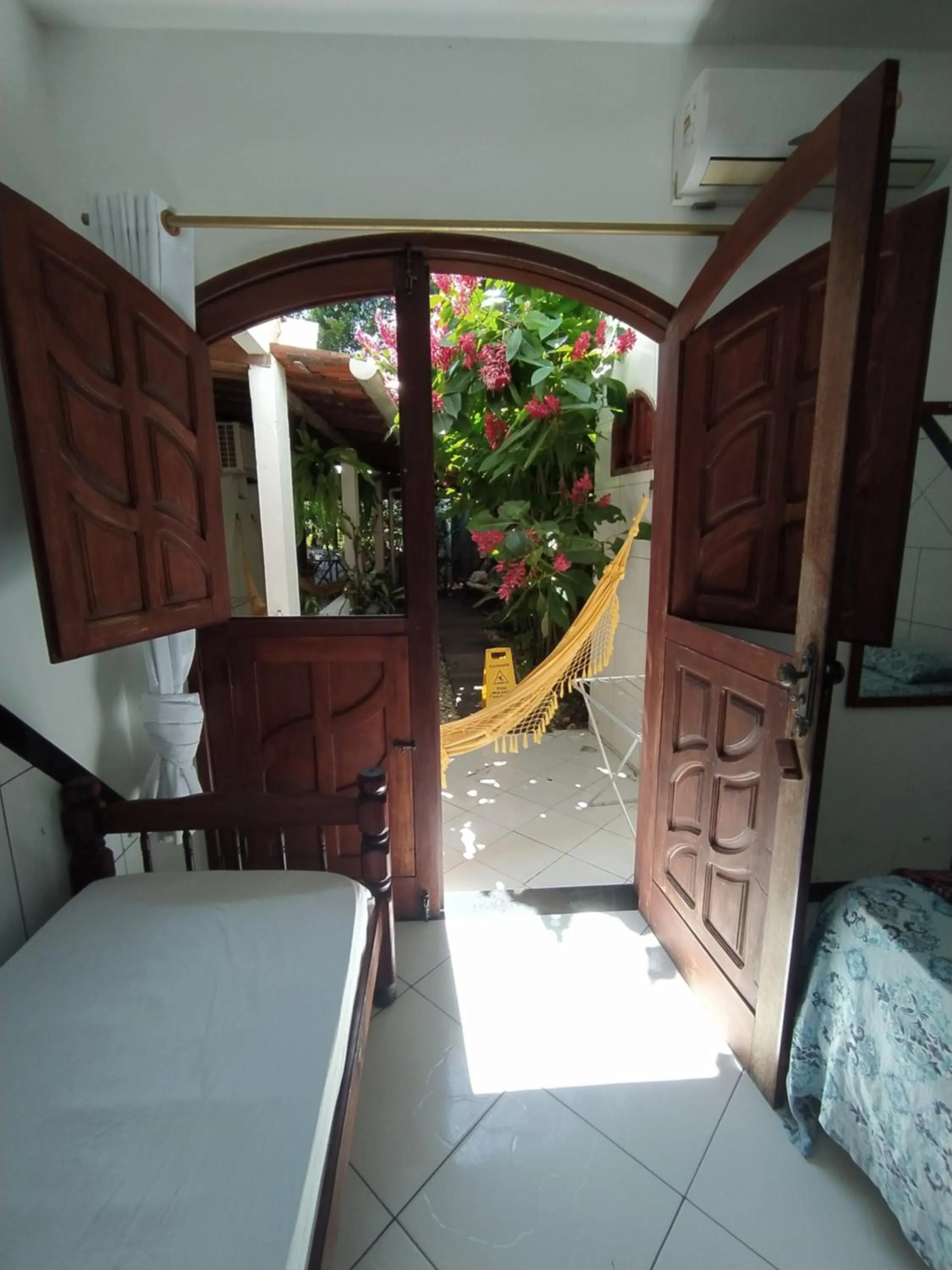 Bed in Pousada Luzena