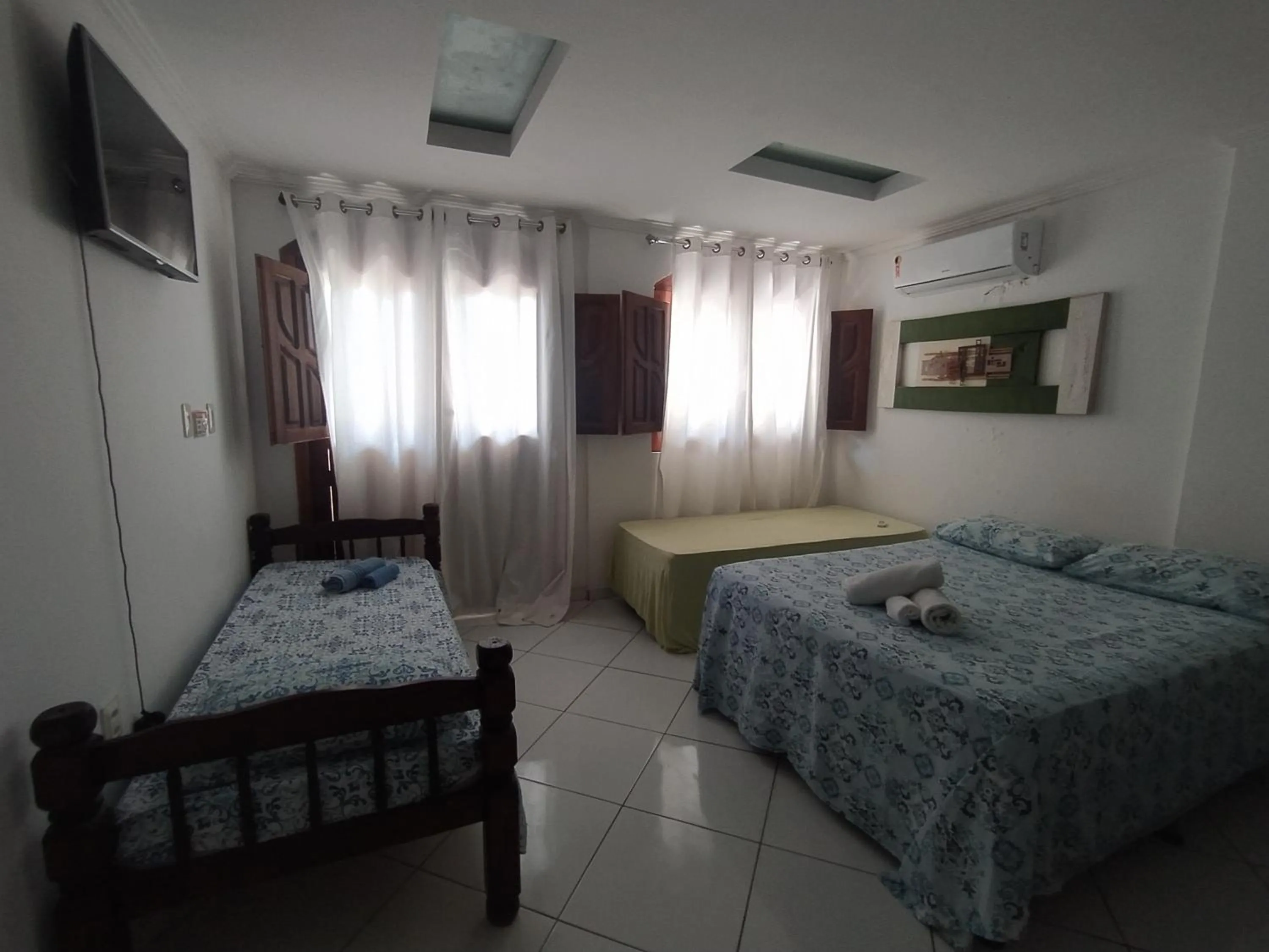 Bed in Pousada Luzena