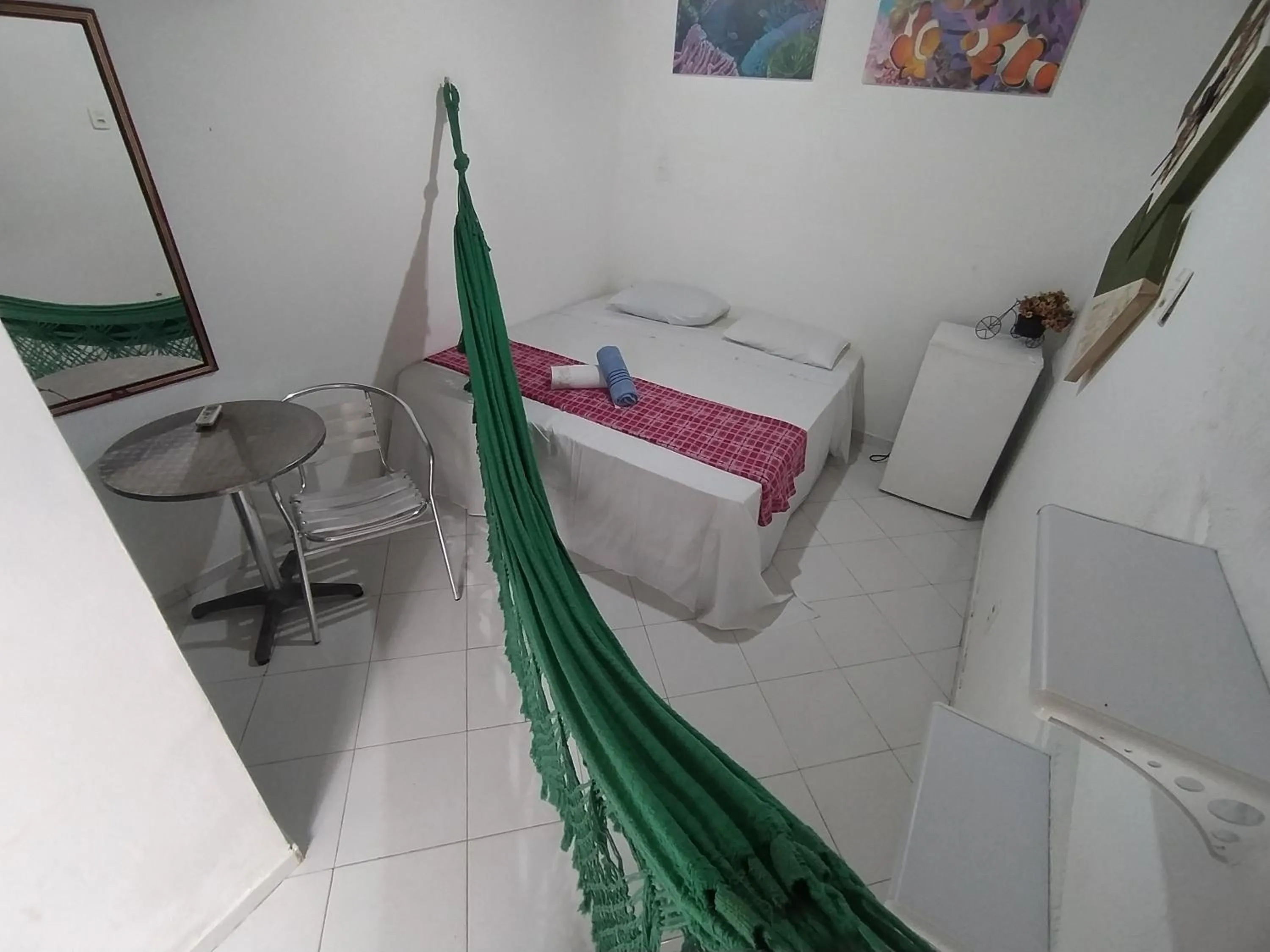 Bed in Pousada Luzena