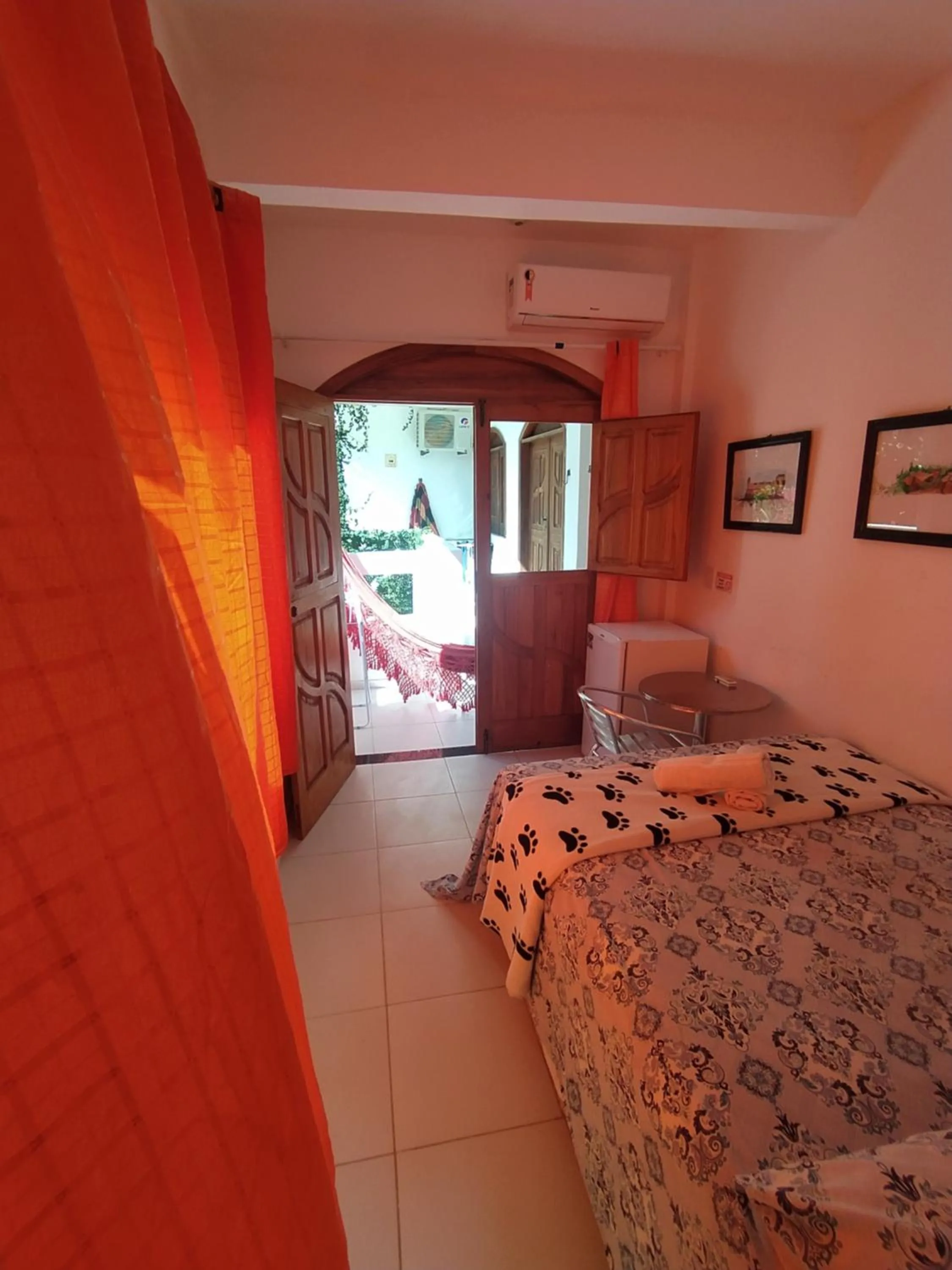 Bed in Pousada Luzena