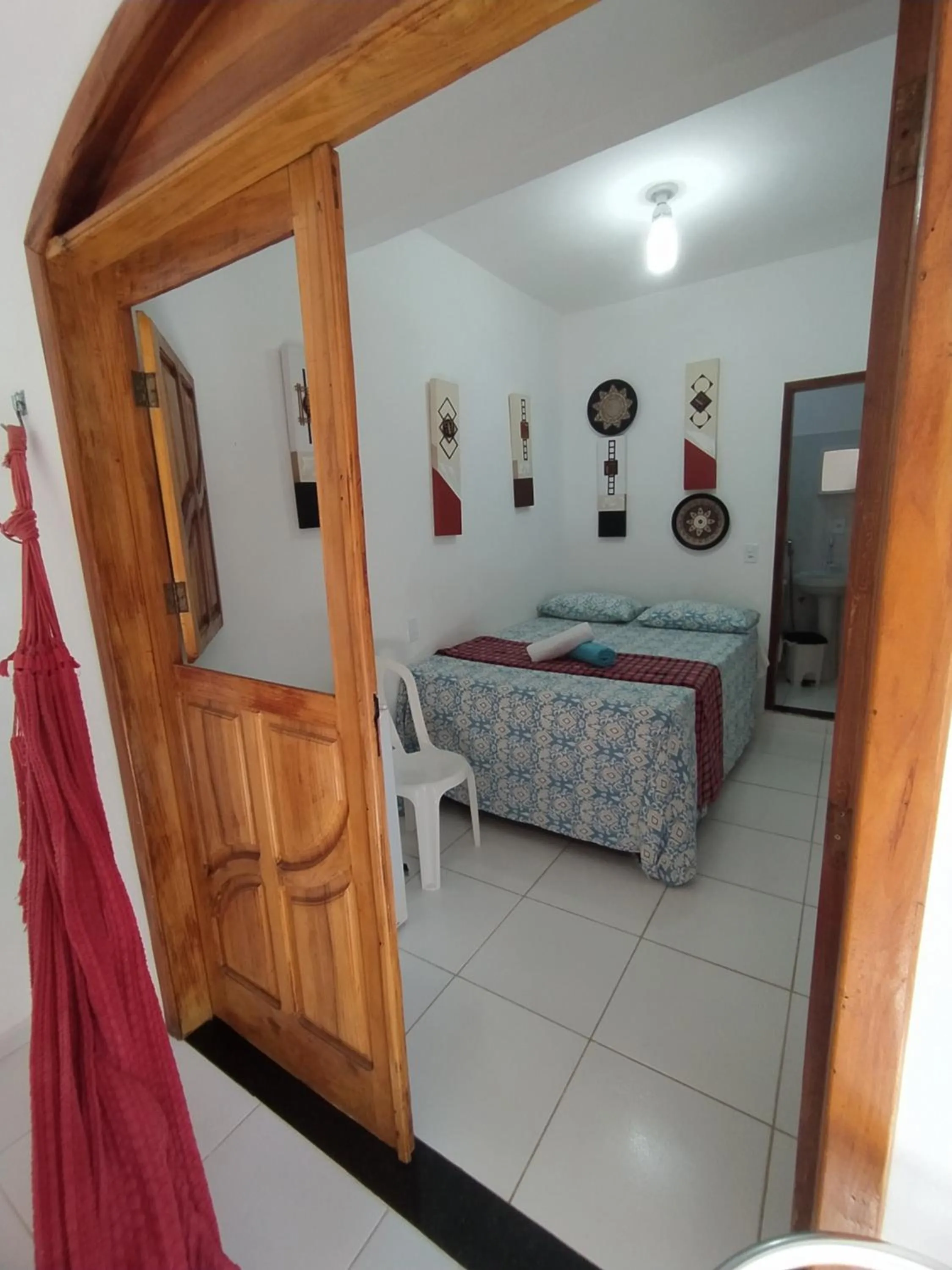 Bed in Pousada Luzena