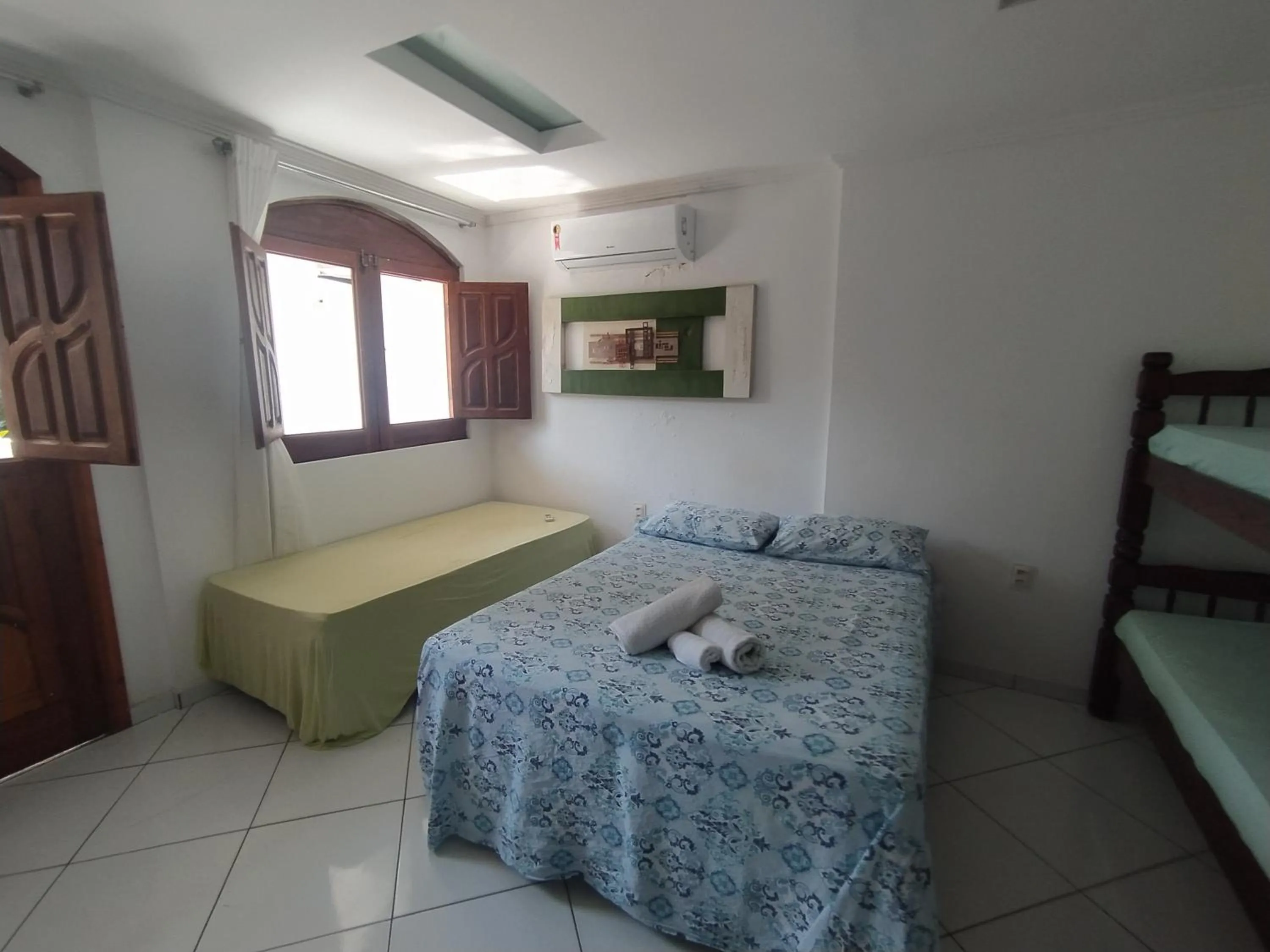 Bed in Pousada Luzena
