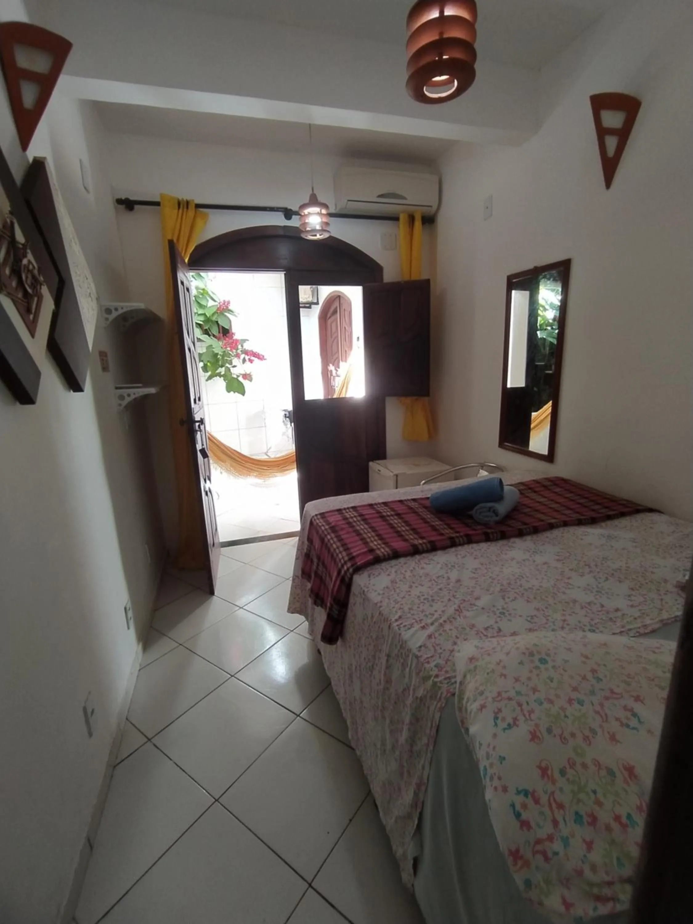 Bed in Pousada Luzena