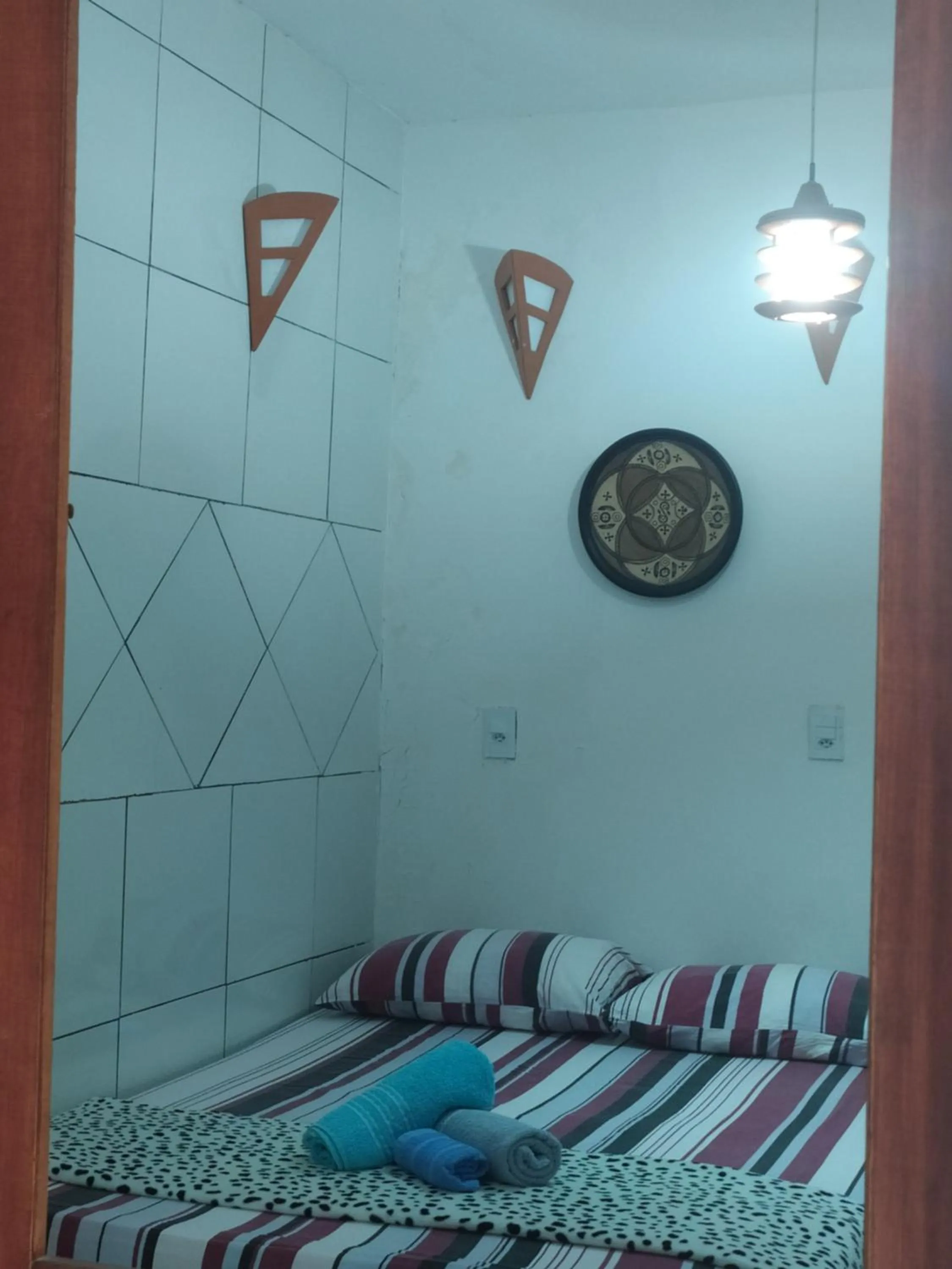 Bed in Pousada Luzena