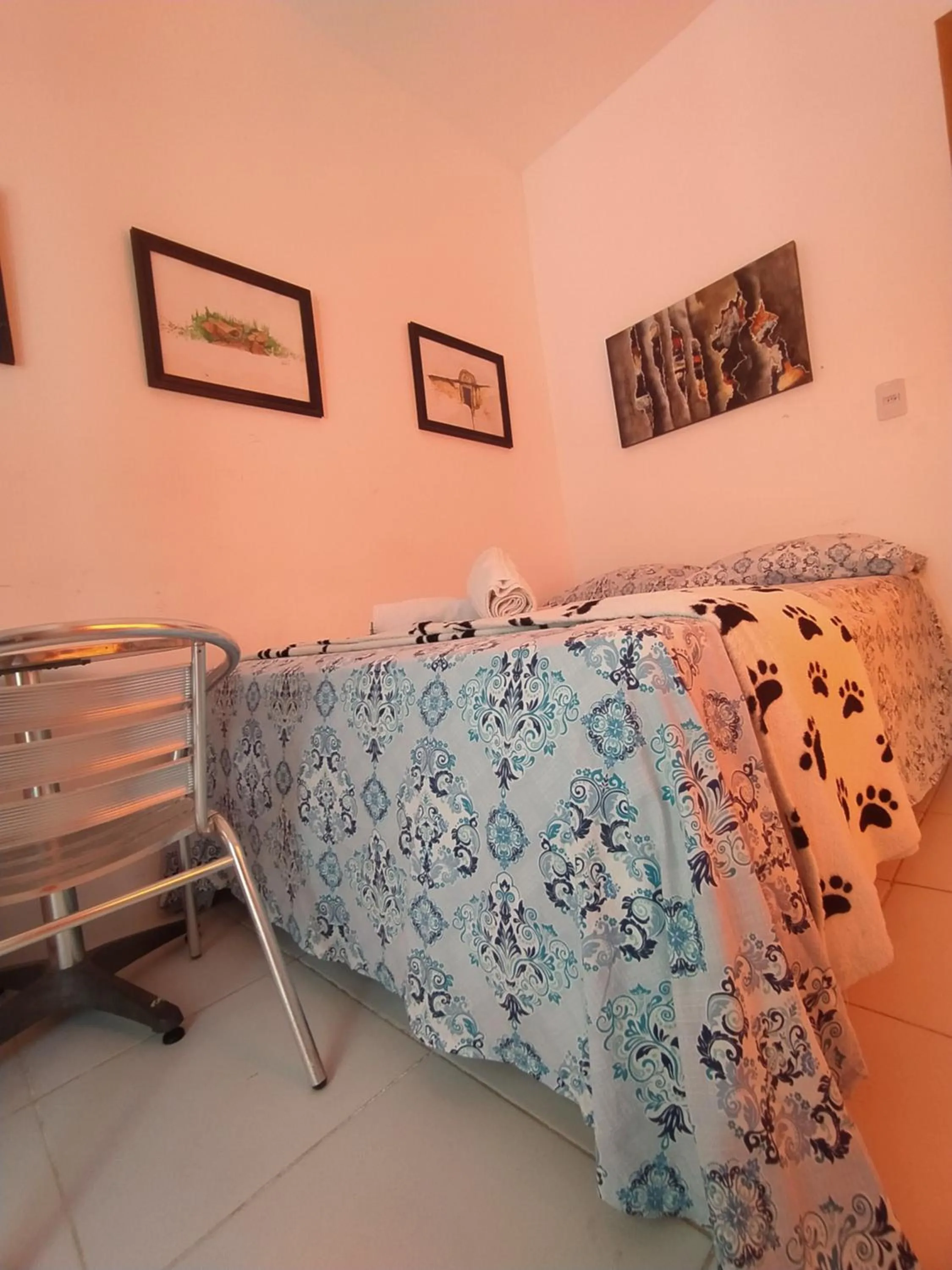 Bed in Pousada Luzena