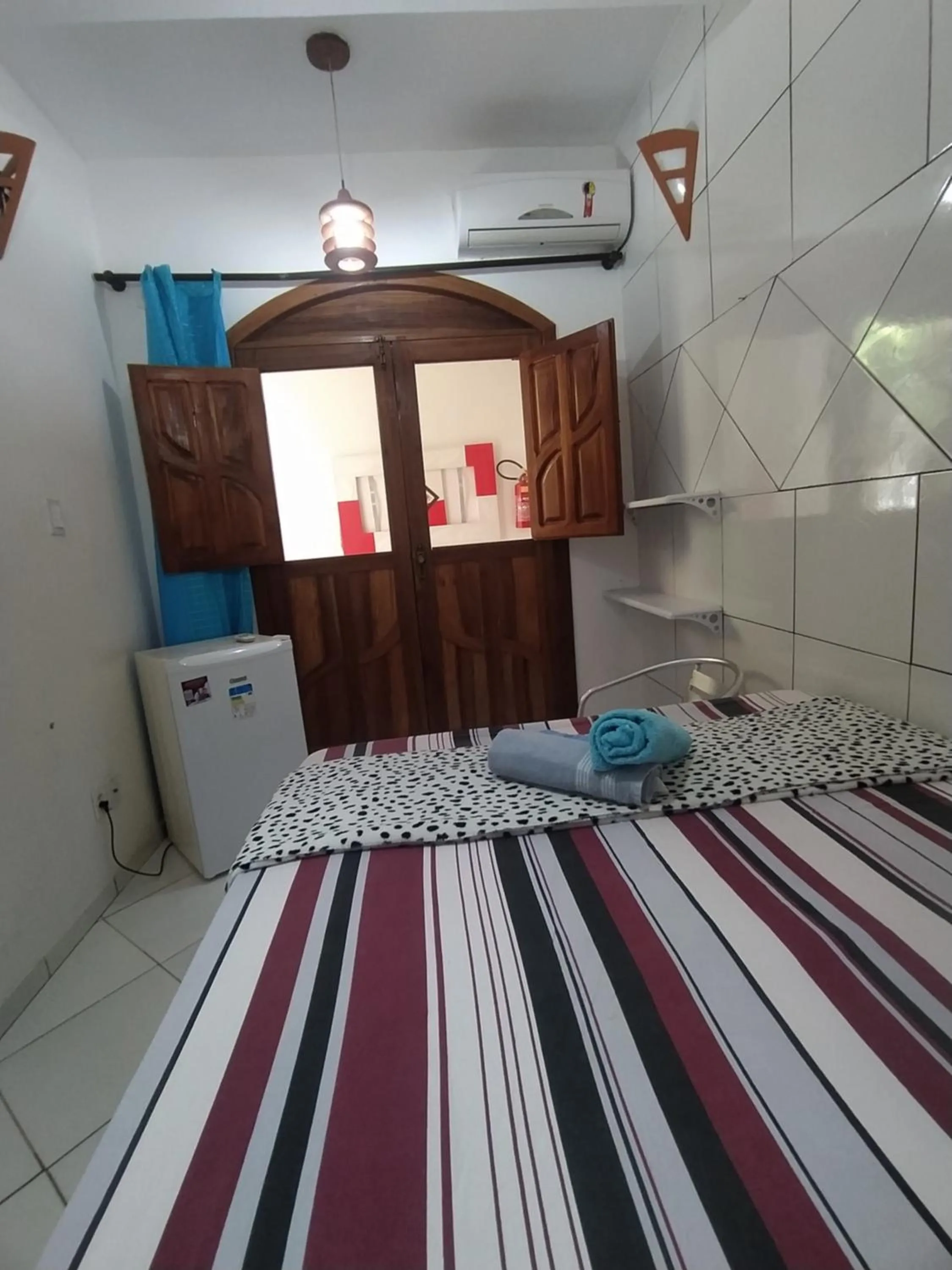 Bed in Pousada Luzena