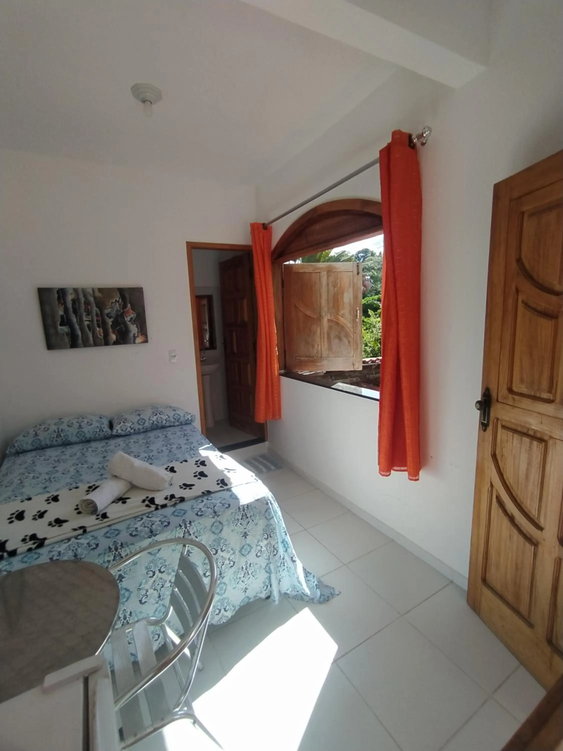 Bed in Pousada Luzena