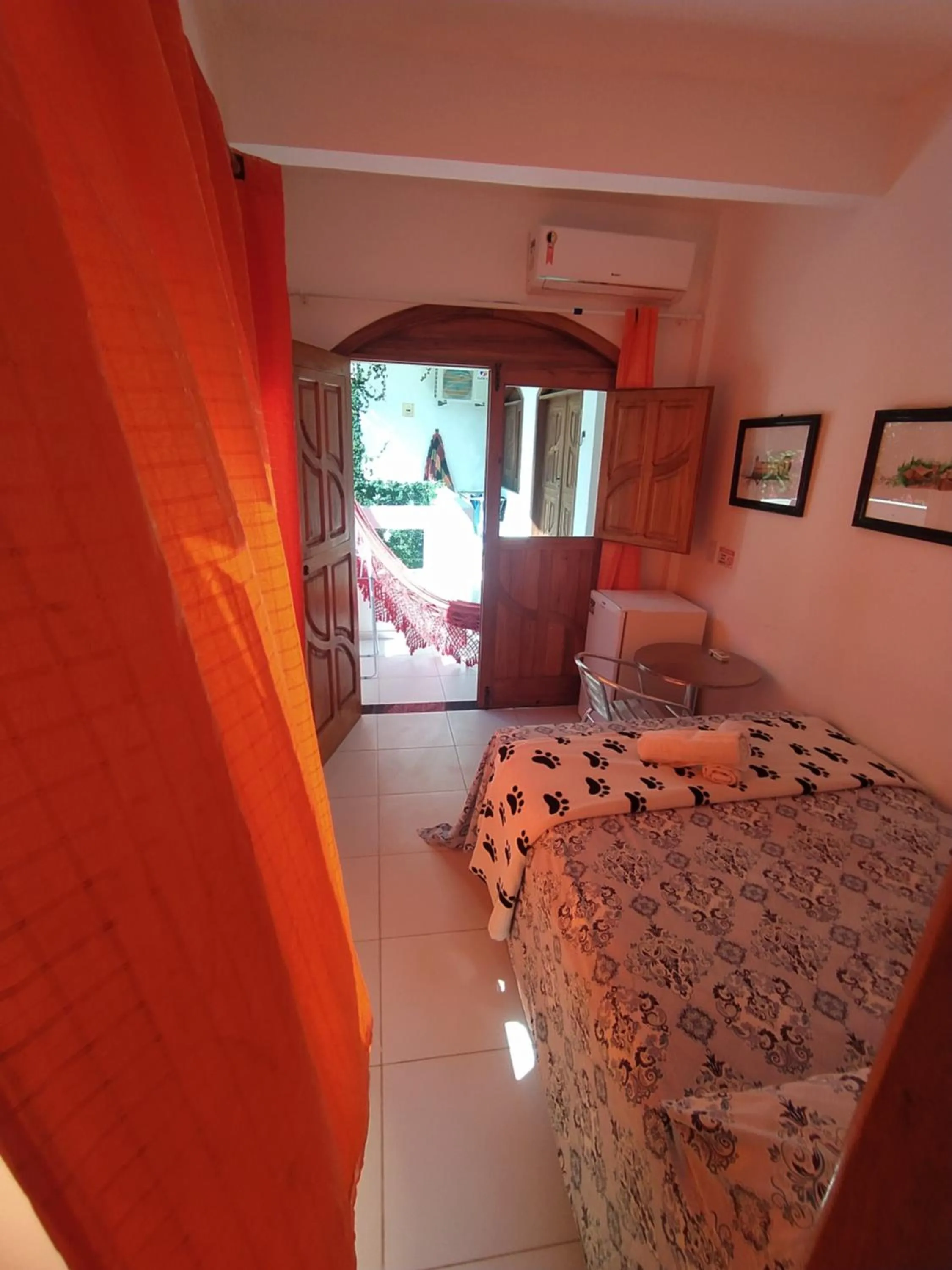 Bed in Pousada Luzena