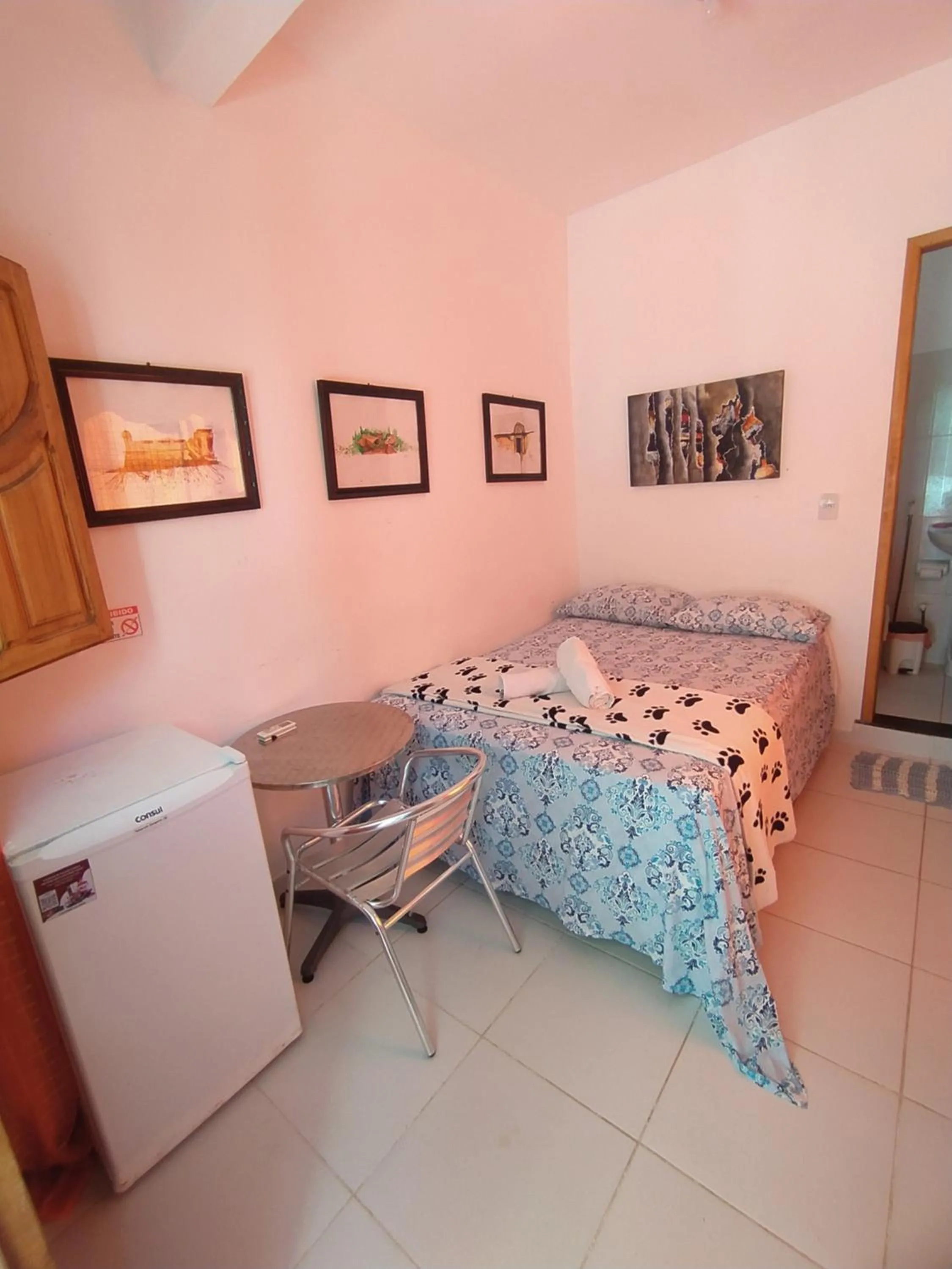 Bed in Pousada Luzena