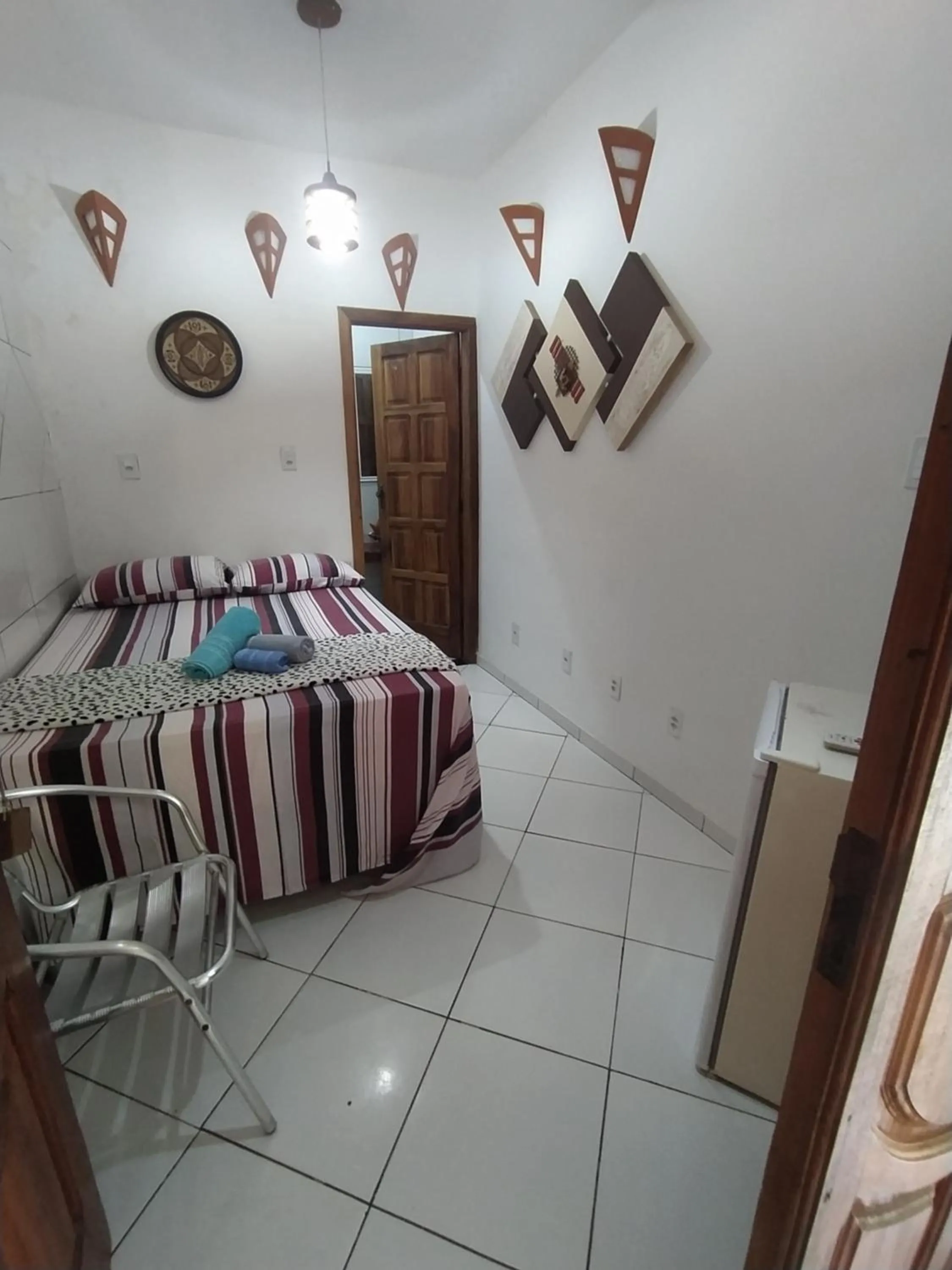 Bed in Pousada Luzena