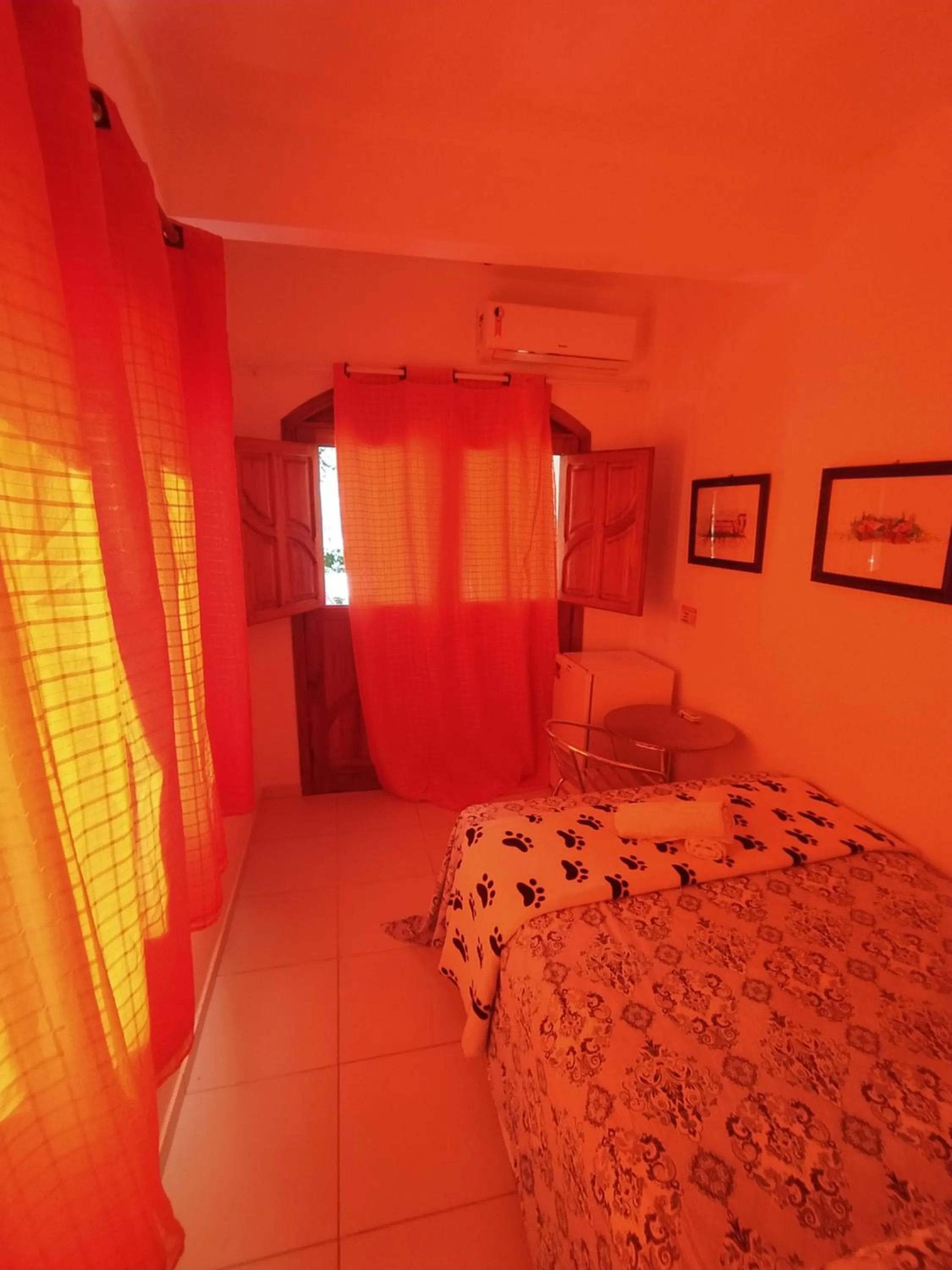 Bed in Pousada Luzena