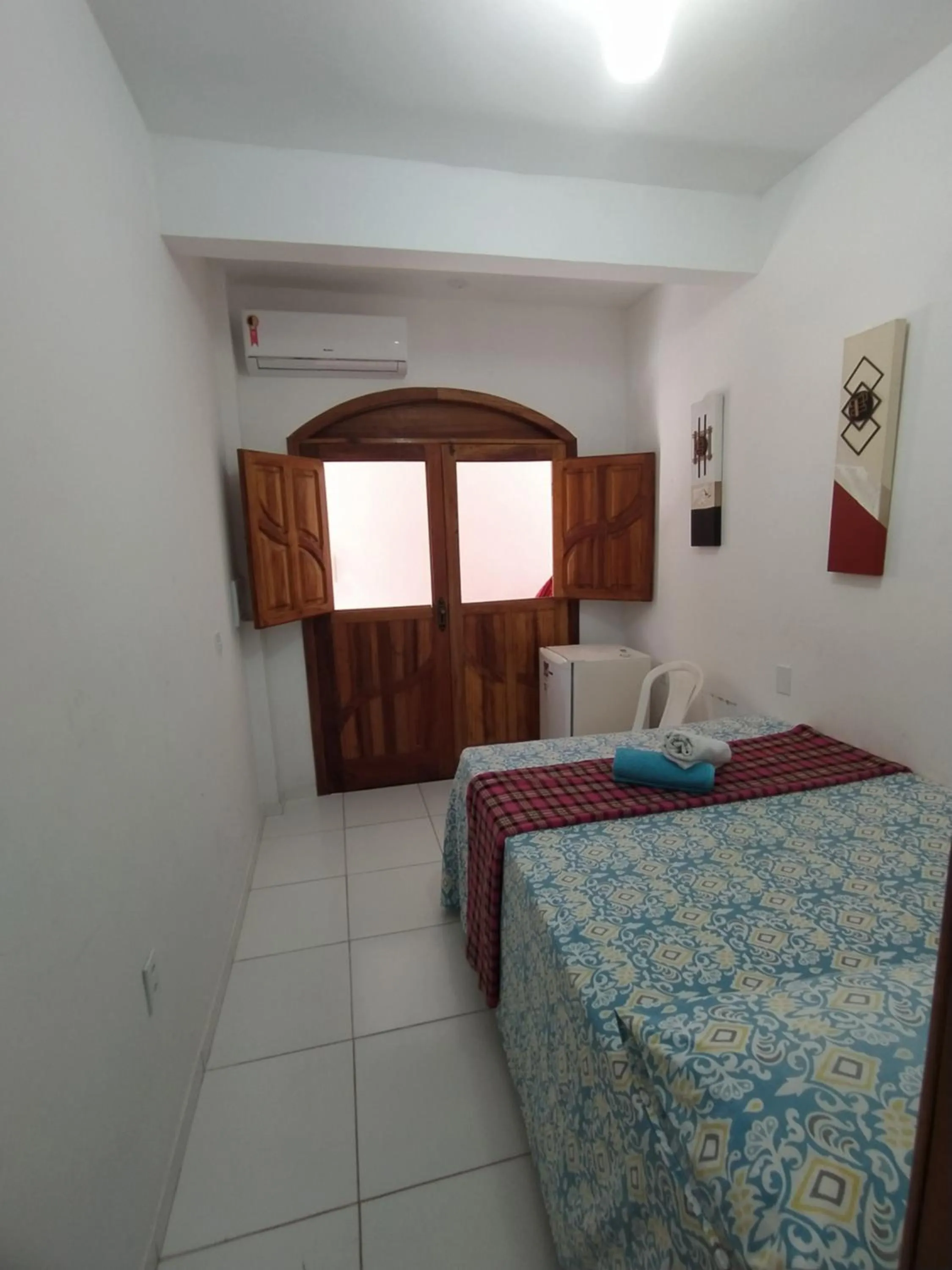 Bed in Pousada Luzena