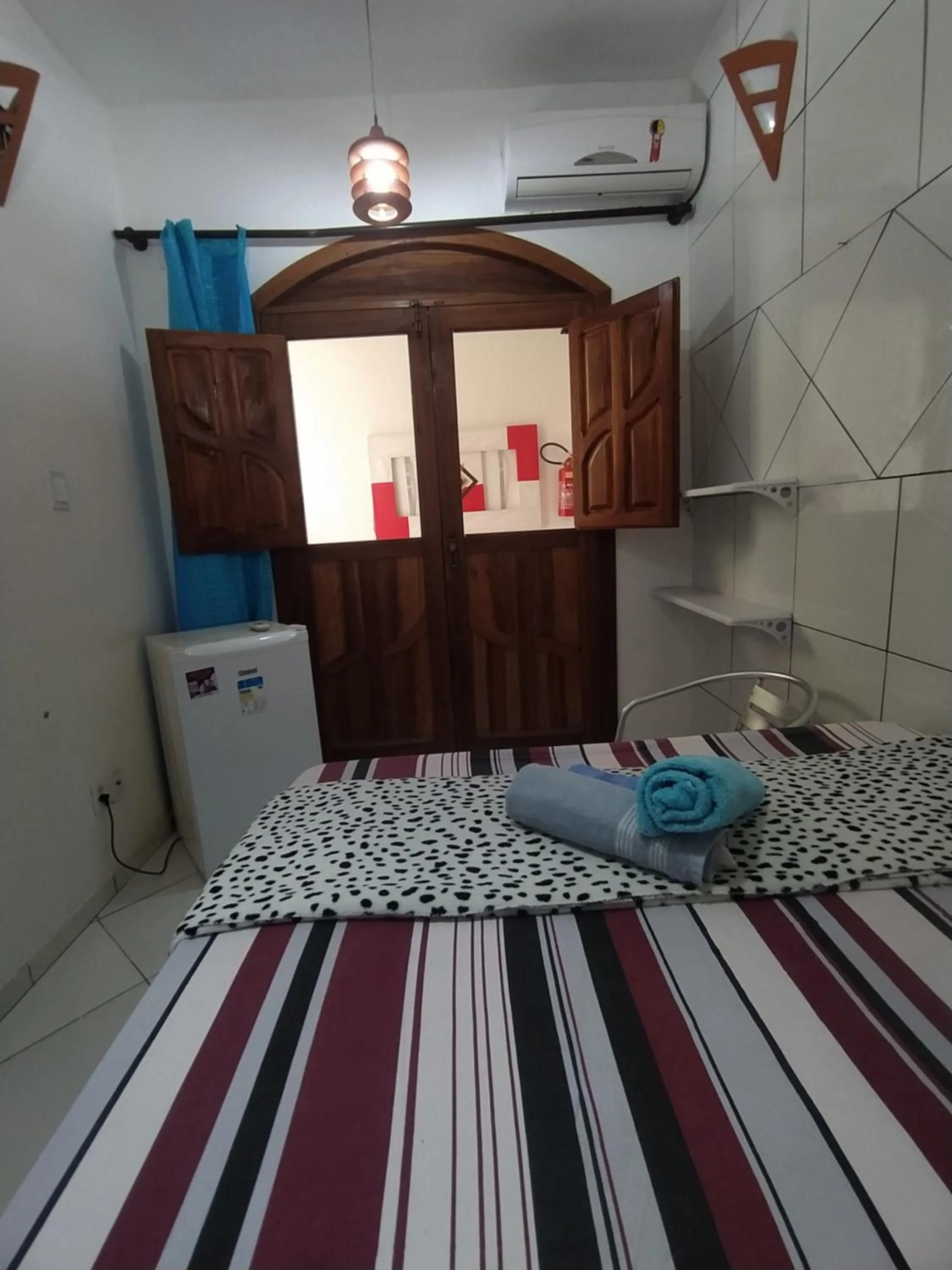 Bed in Pousada Luzena
