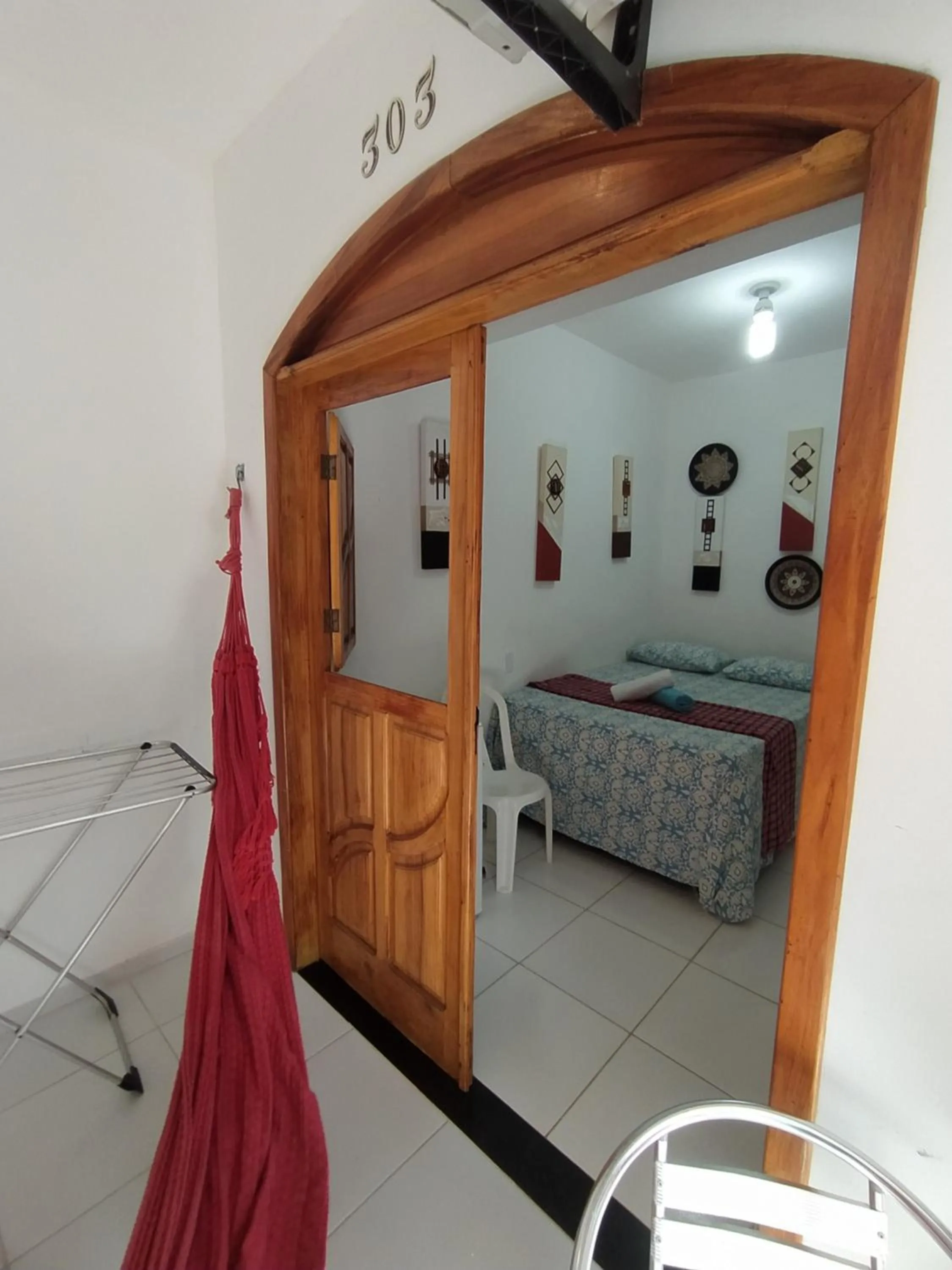 Bed in Pousada Luzena