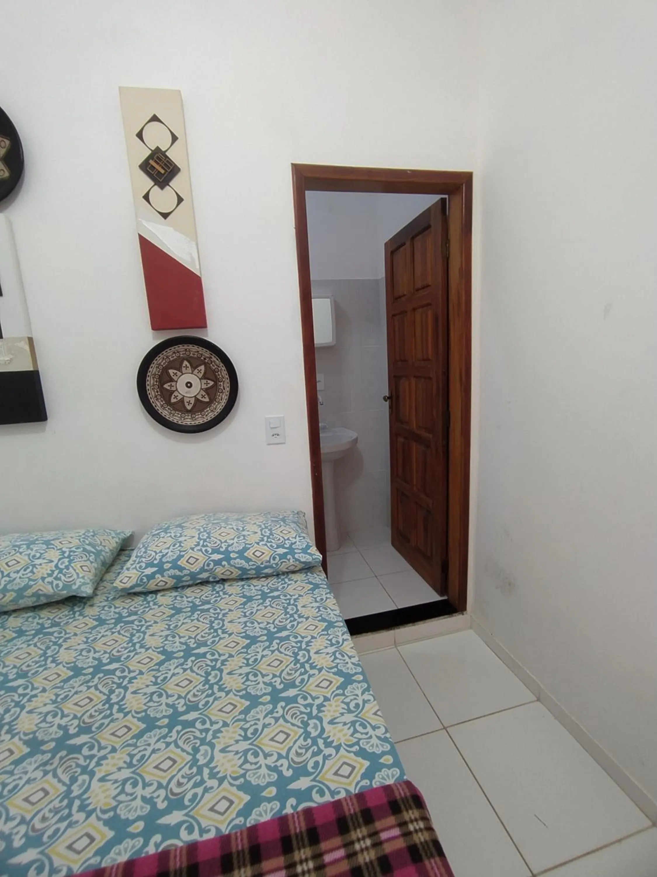 Bed in Pousada Luzena