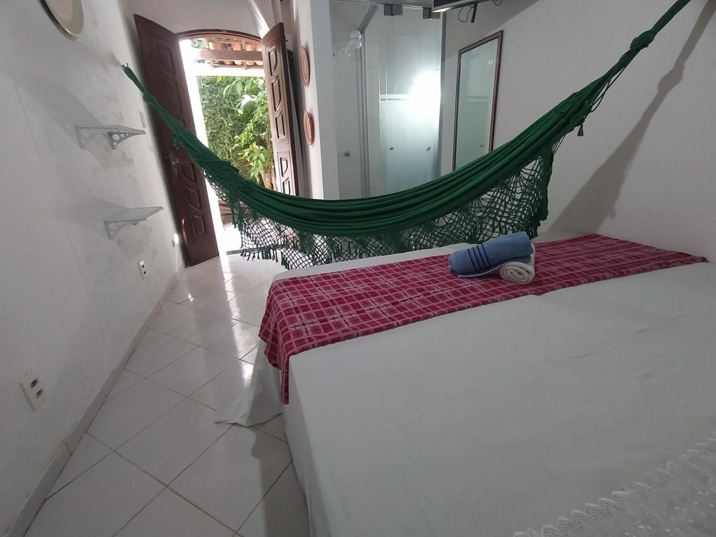 Bed in Pousada Luzena