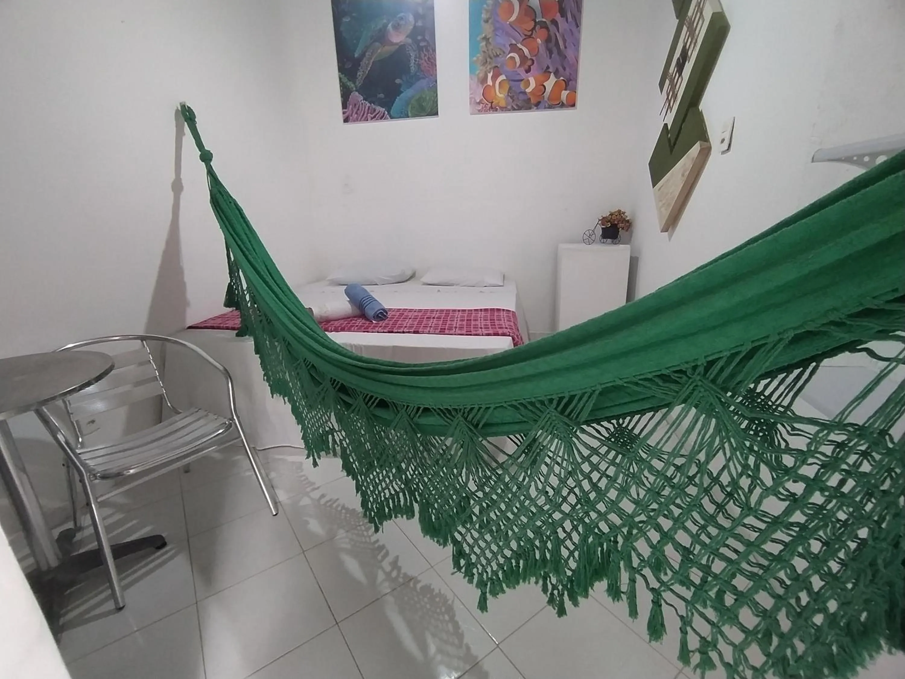 Bed in Pousada Luzena