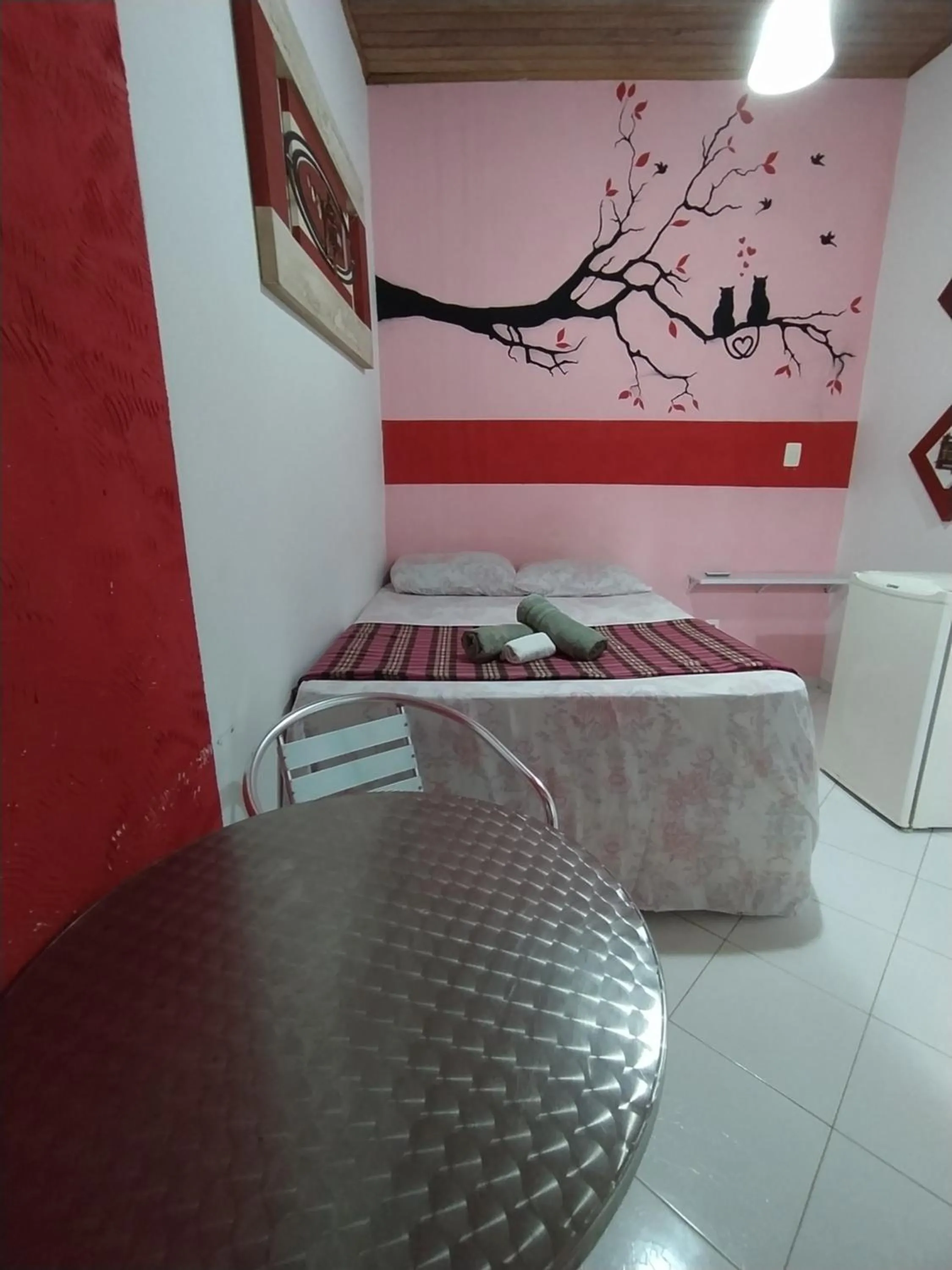 Bed in Pousada Luzena