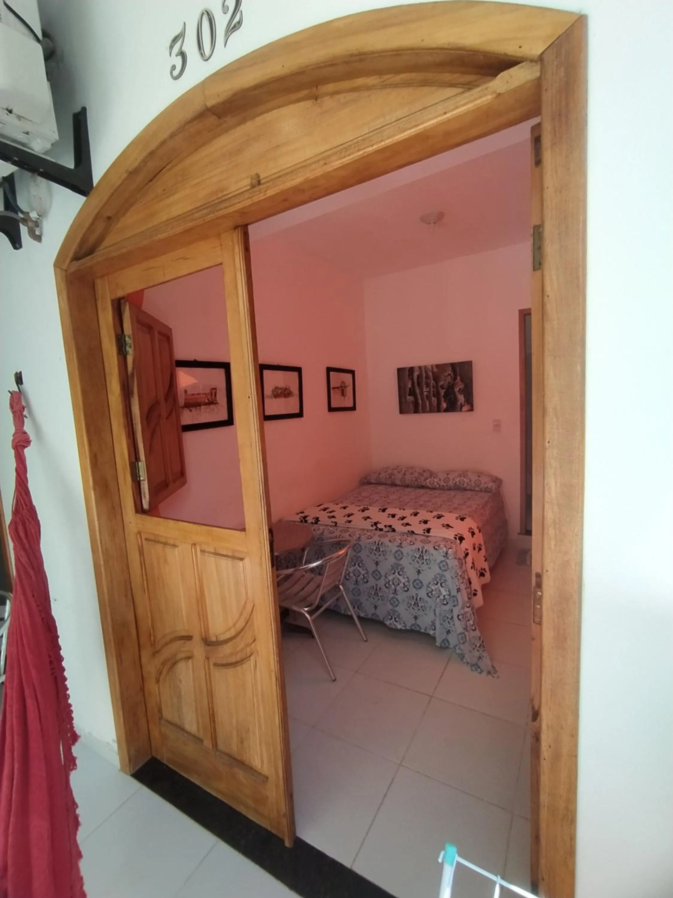 Bed in Pousada Luzena