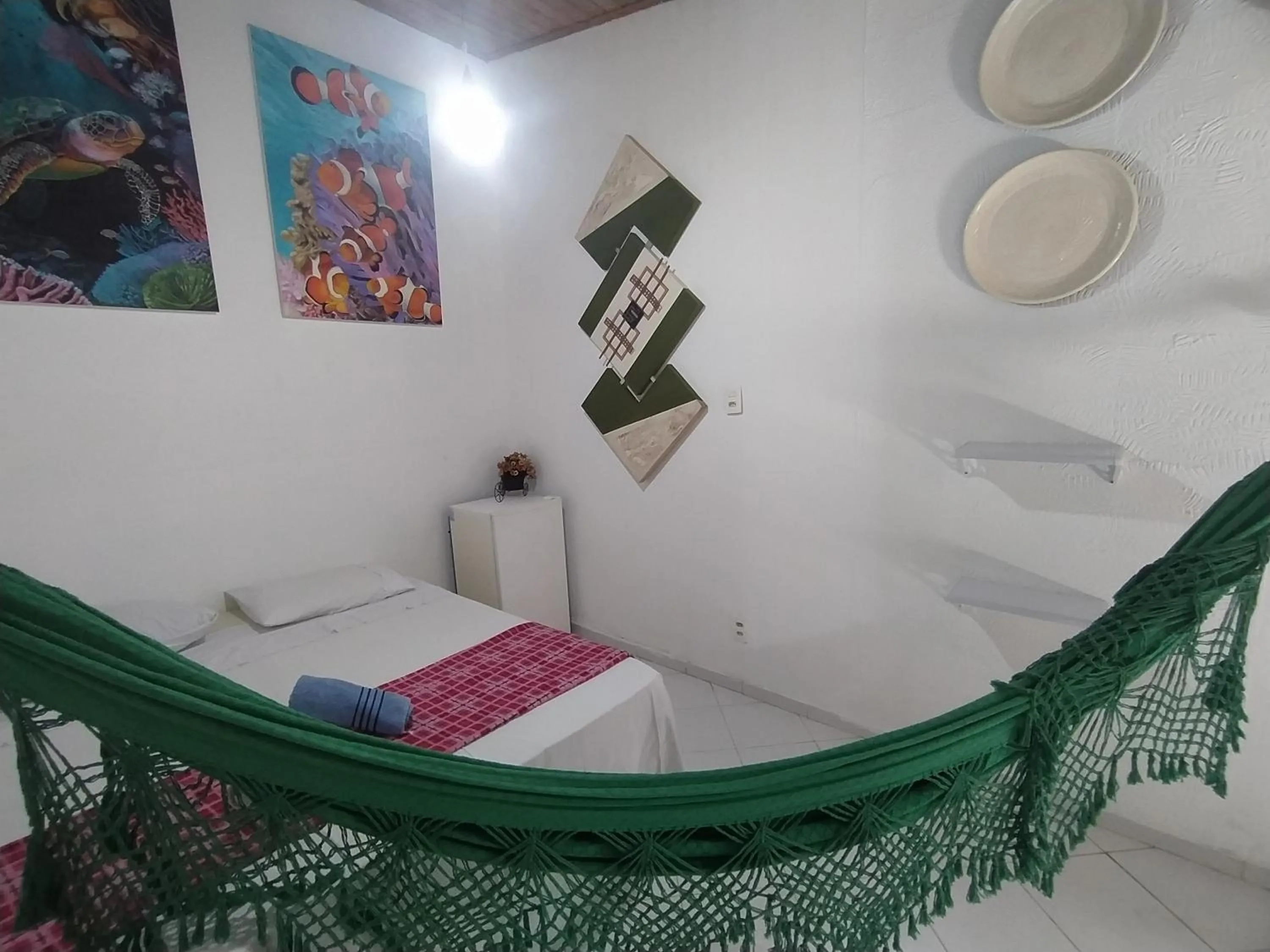 Bed in Pousada Luzena