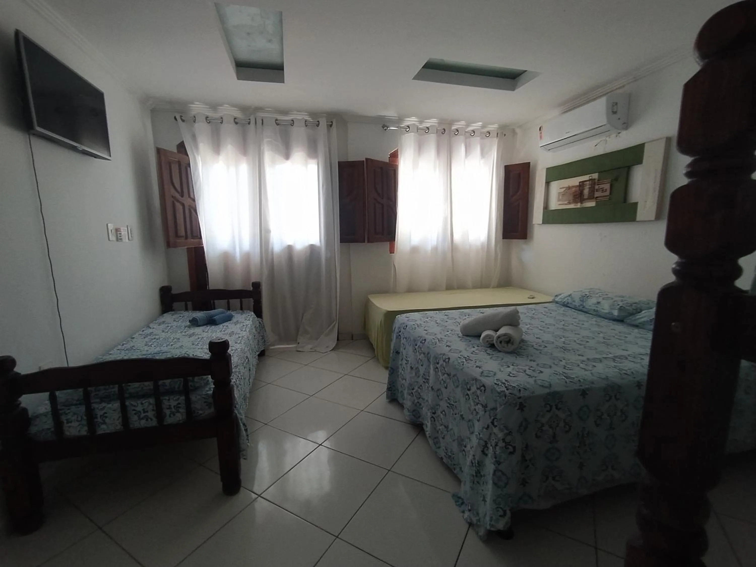 Bed in Pousada Luzena