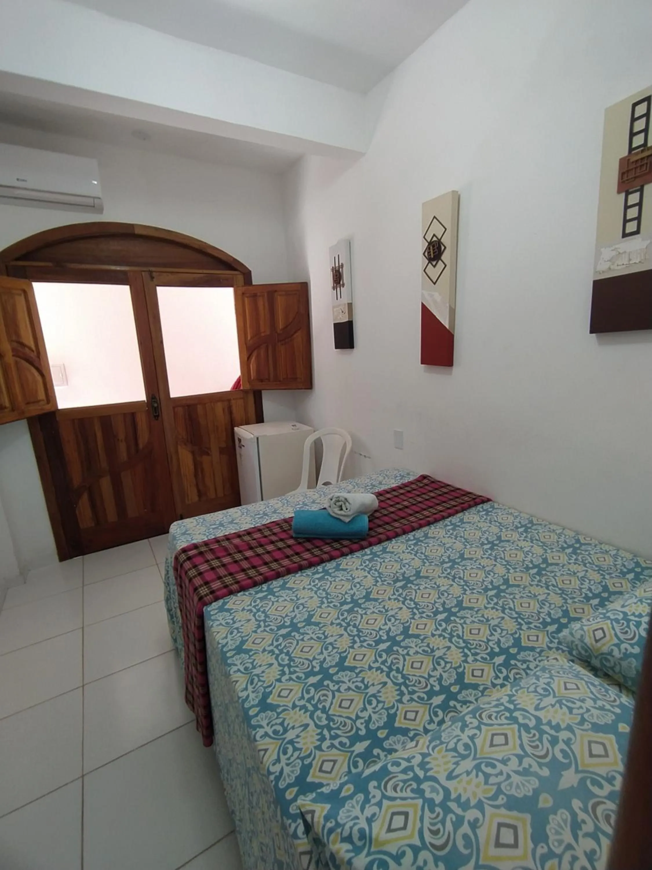 Bed in Pousada Luzena