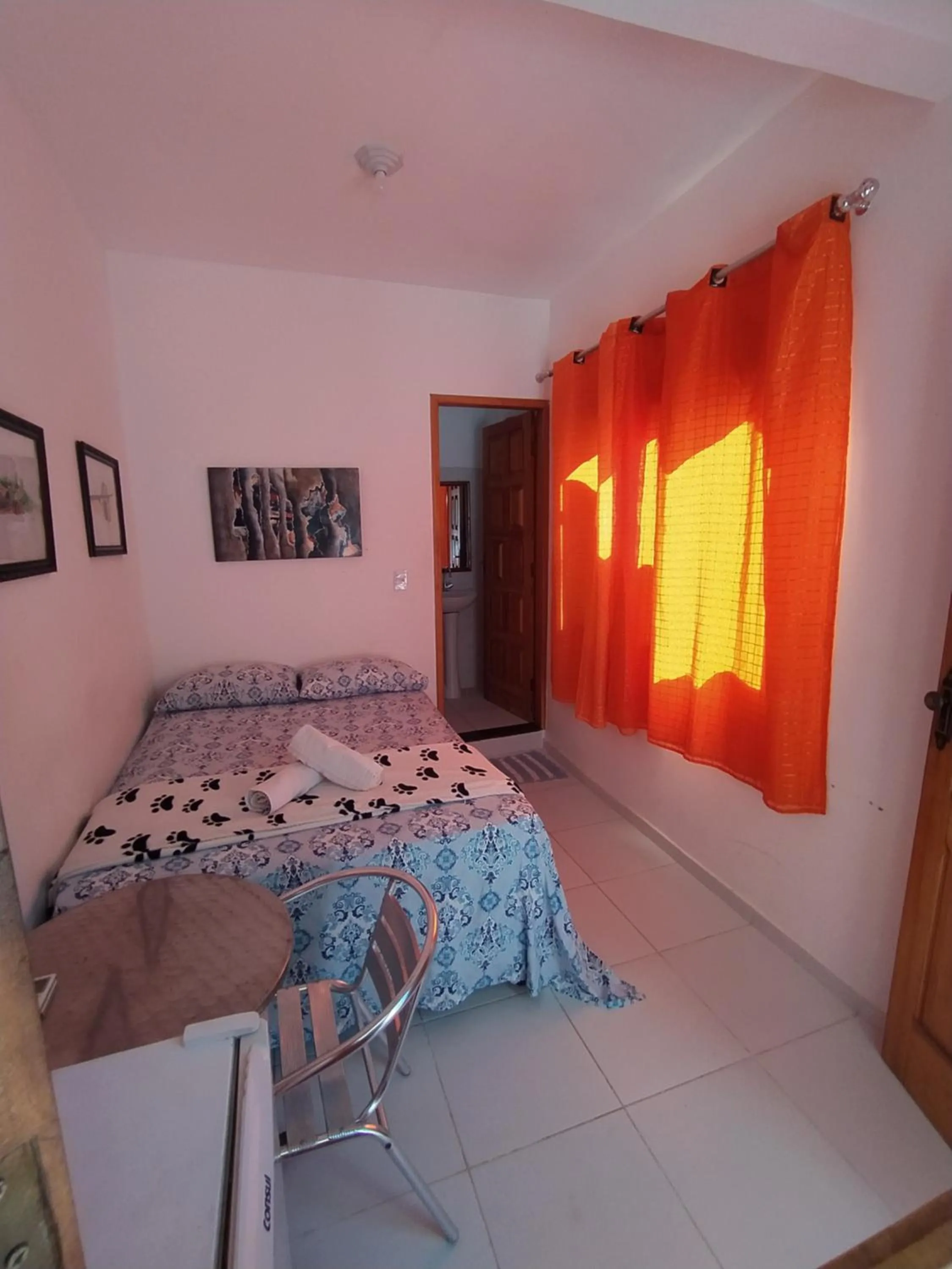 Bed in Pousada Luzena