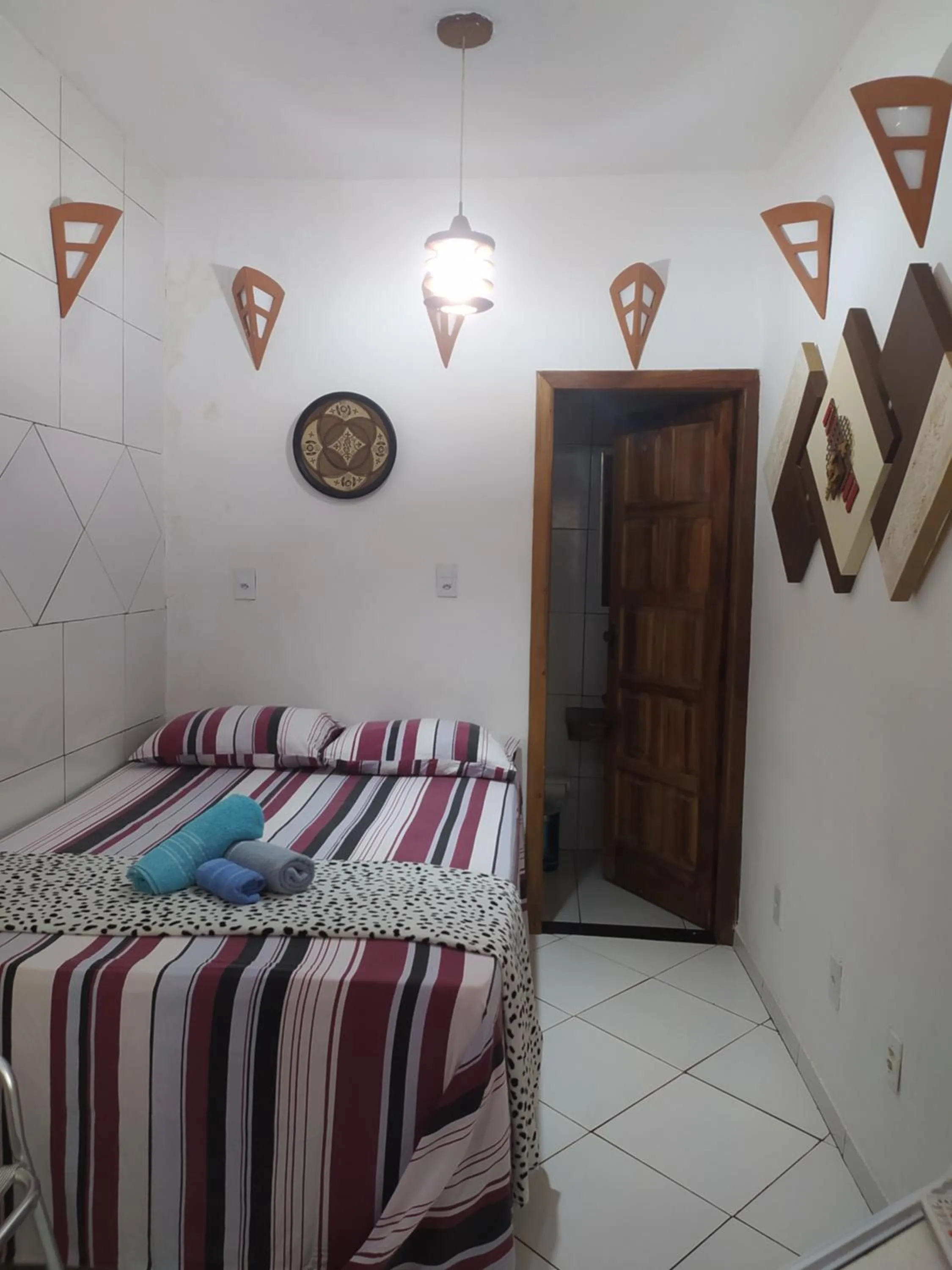 Bed in Pousada Luzena